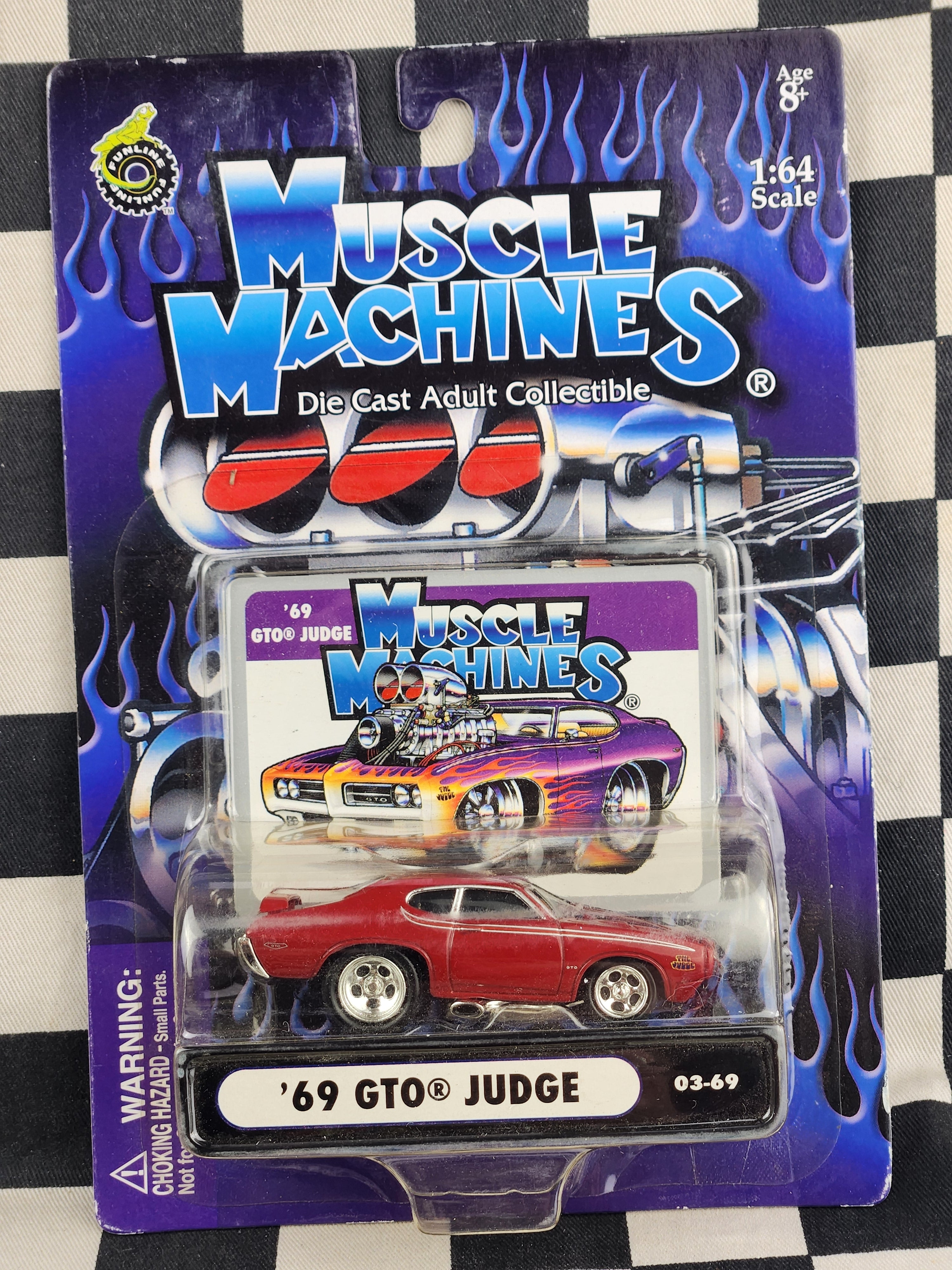 Muscle Machines 69 Pontiac GTO Judge Red
