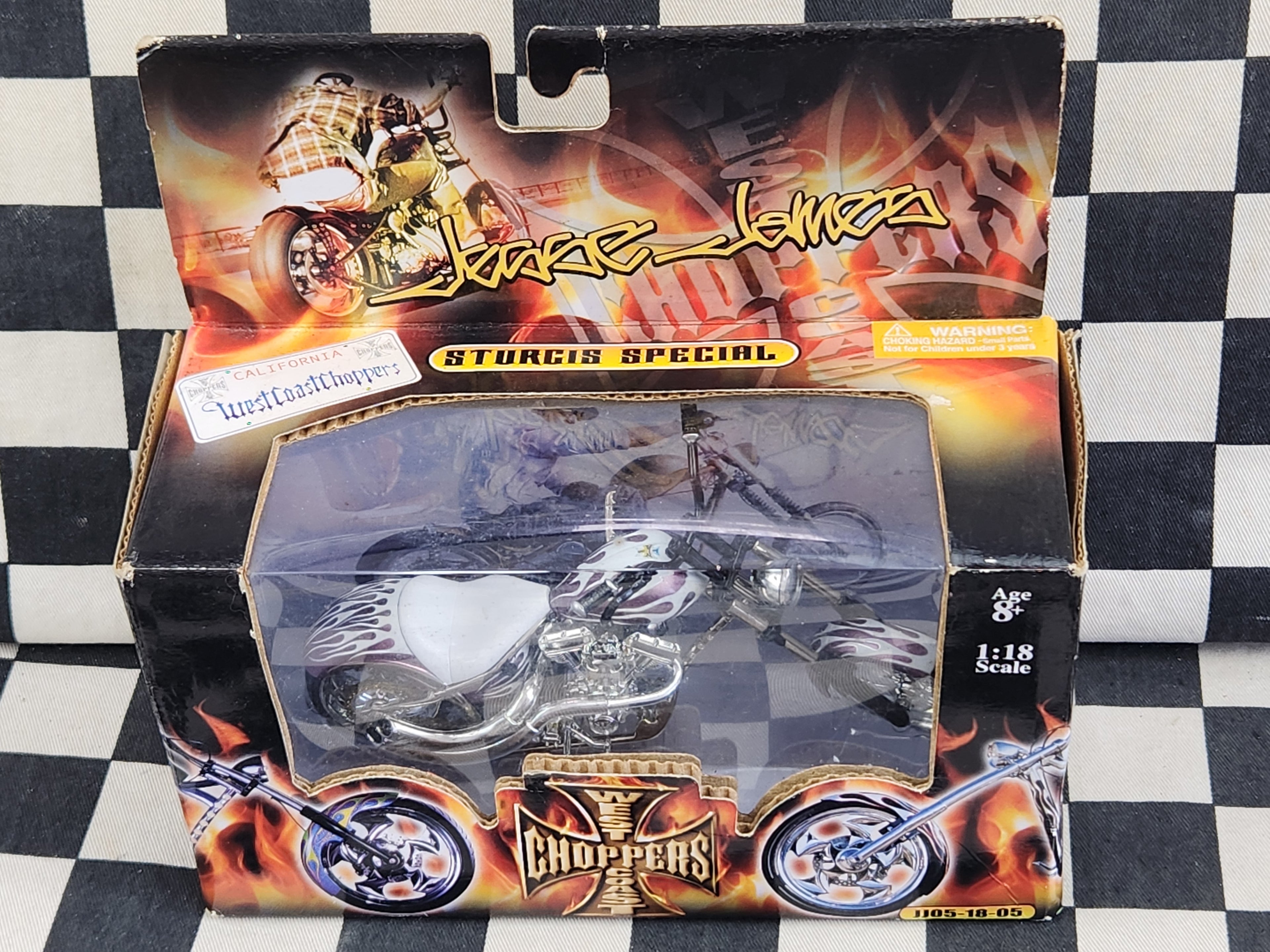 West Coast Choppers 1:18 Jesse James Sturgis Special Motorcycle