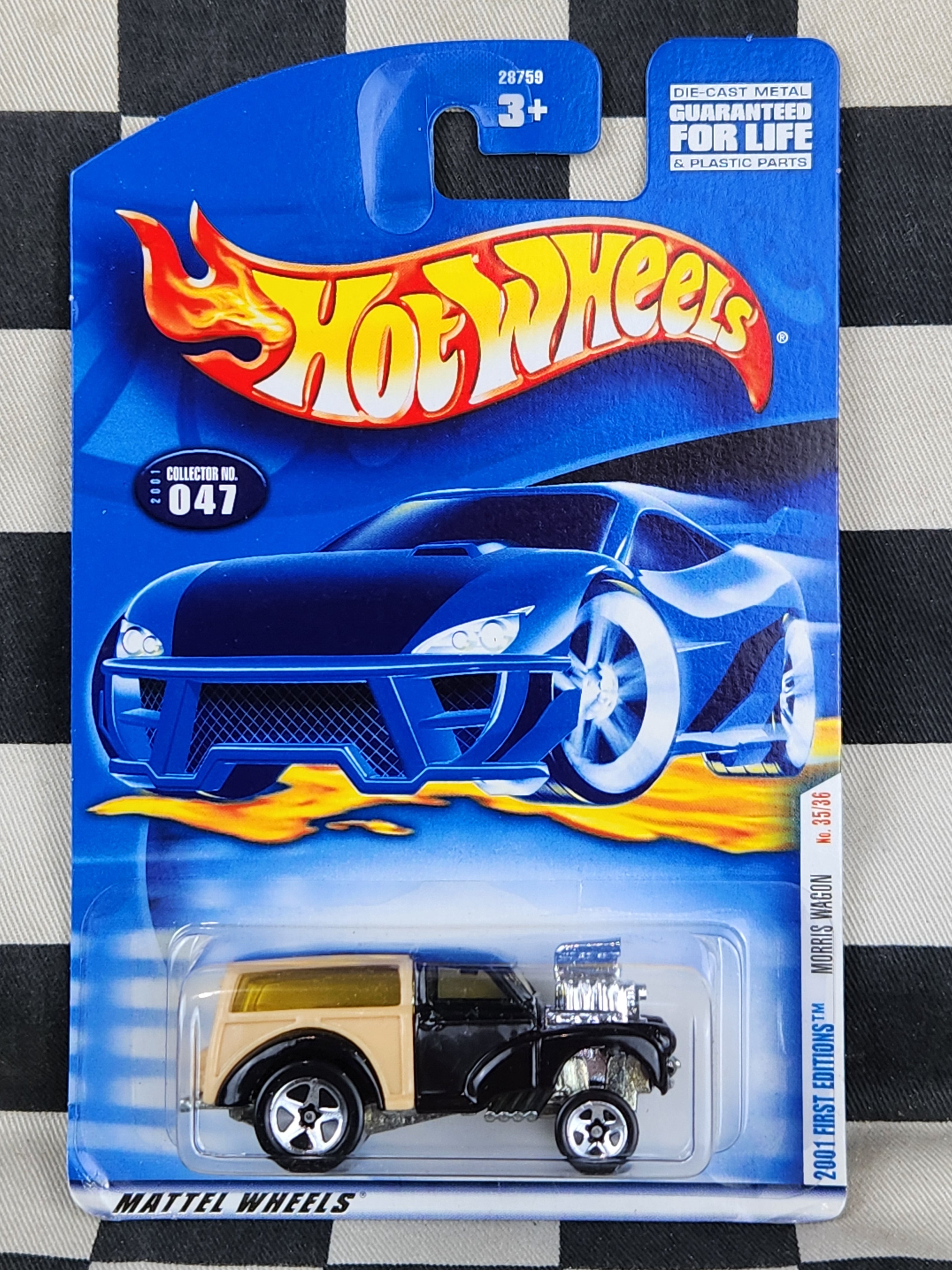 Hot Wheels 2001 First Edition Morris Wagon Woody Blown Gasser