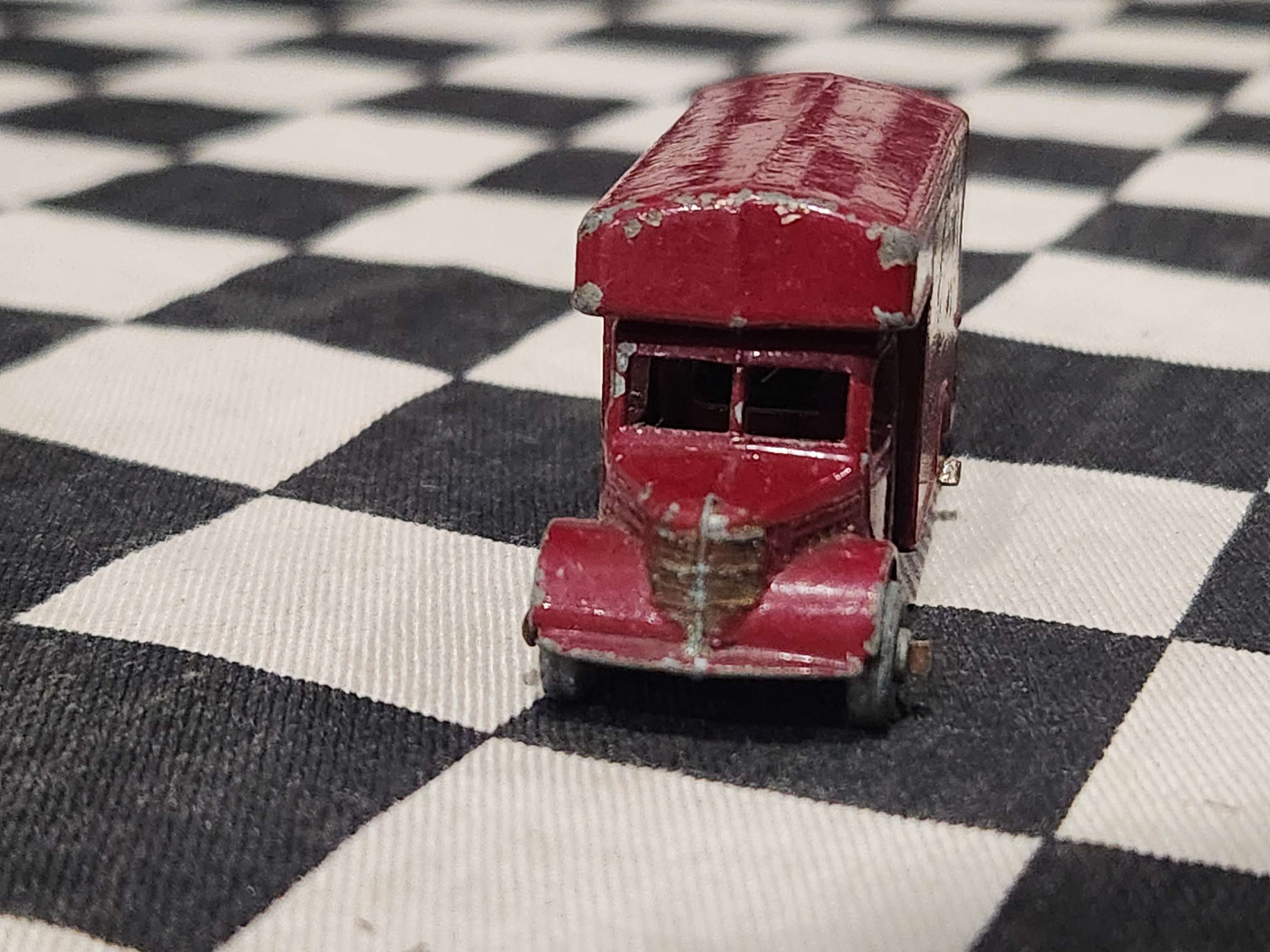 Vintage Loose Lesney Bedford Removals Van Maroon