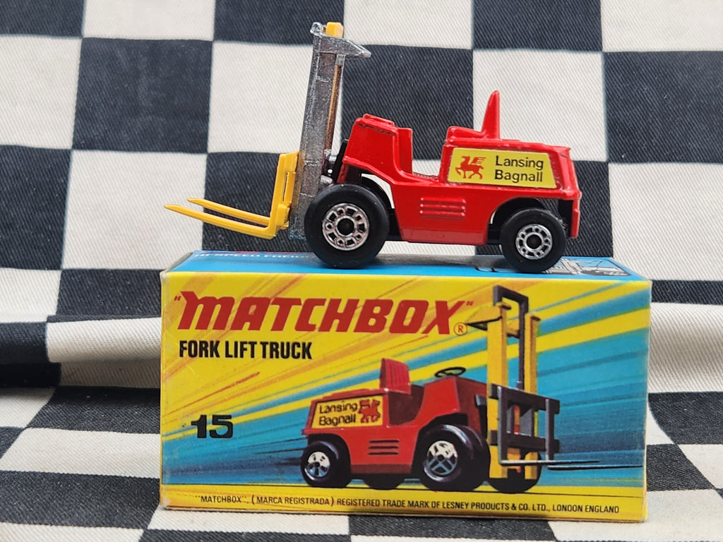 Vintage 1978 Matchbox Fork Lift Truck in Original Box