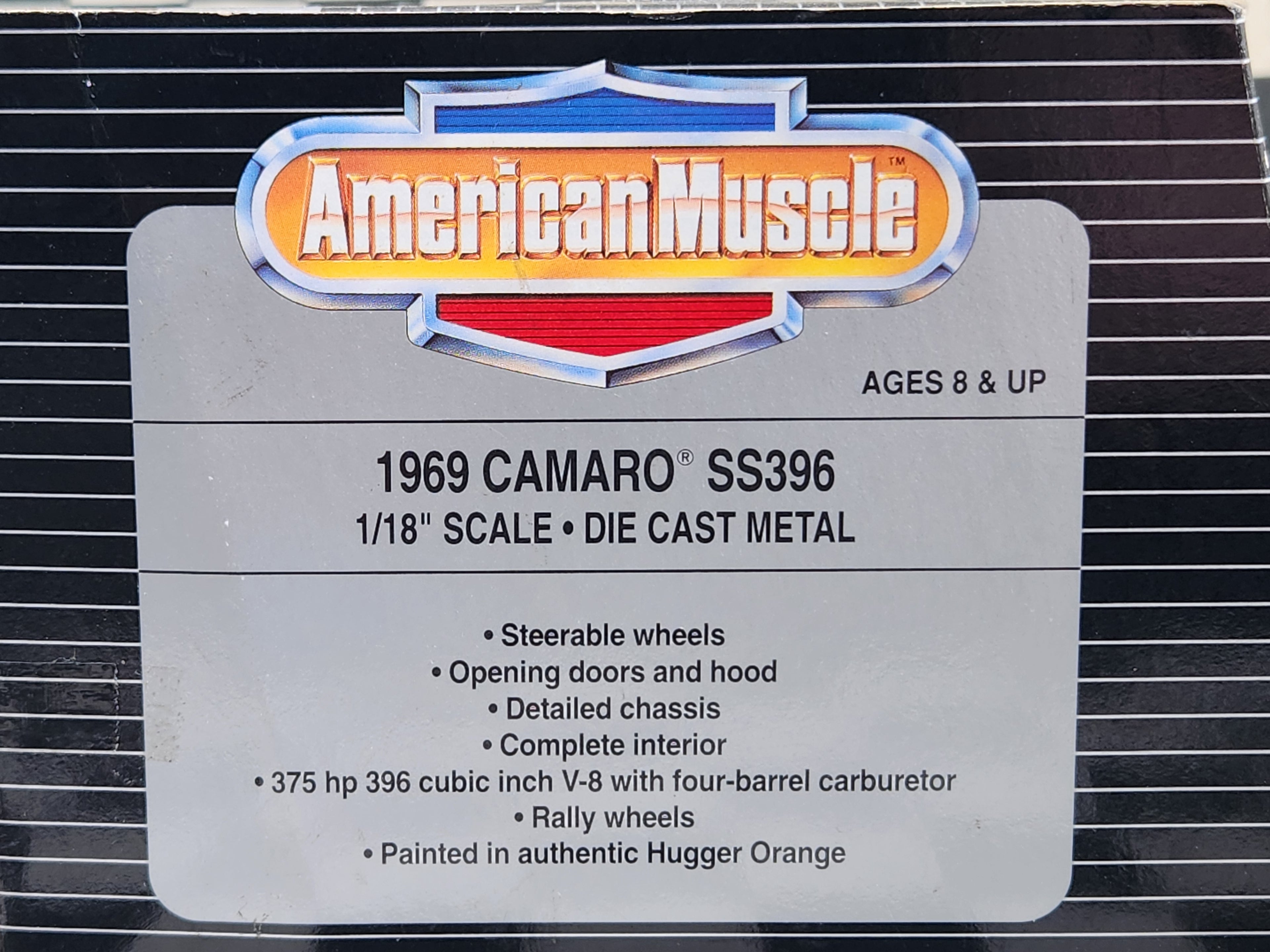 ERTL 1:18 American Muscle 1969 Chevrolet Camaro SS 396