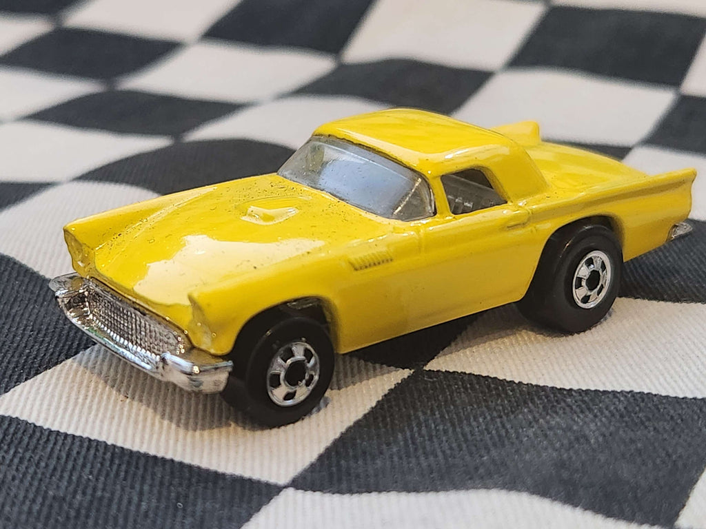 Vintage Loose Hot Wheels Blackwall 57 T-Bird Yellow Nice!