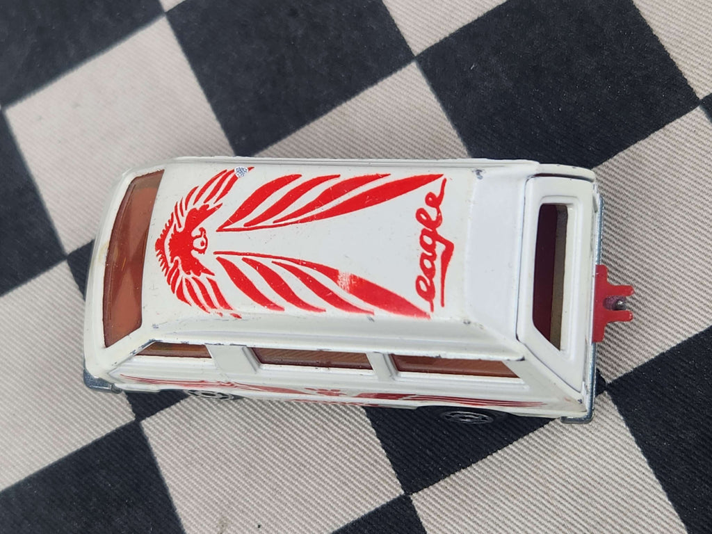 Vintage Loose Majorette Toyota Lite Ace Eagle Van White