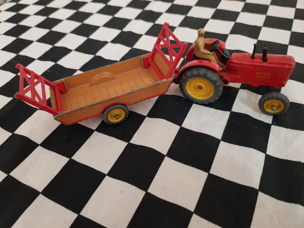 Dinky Supertoys Massey Harris Tractor & Farm Trailer