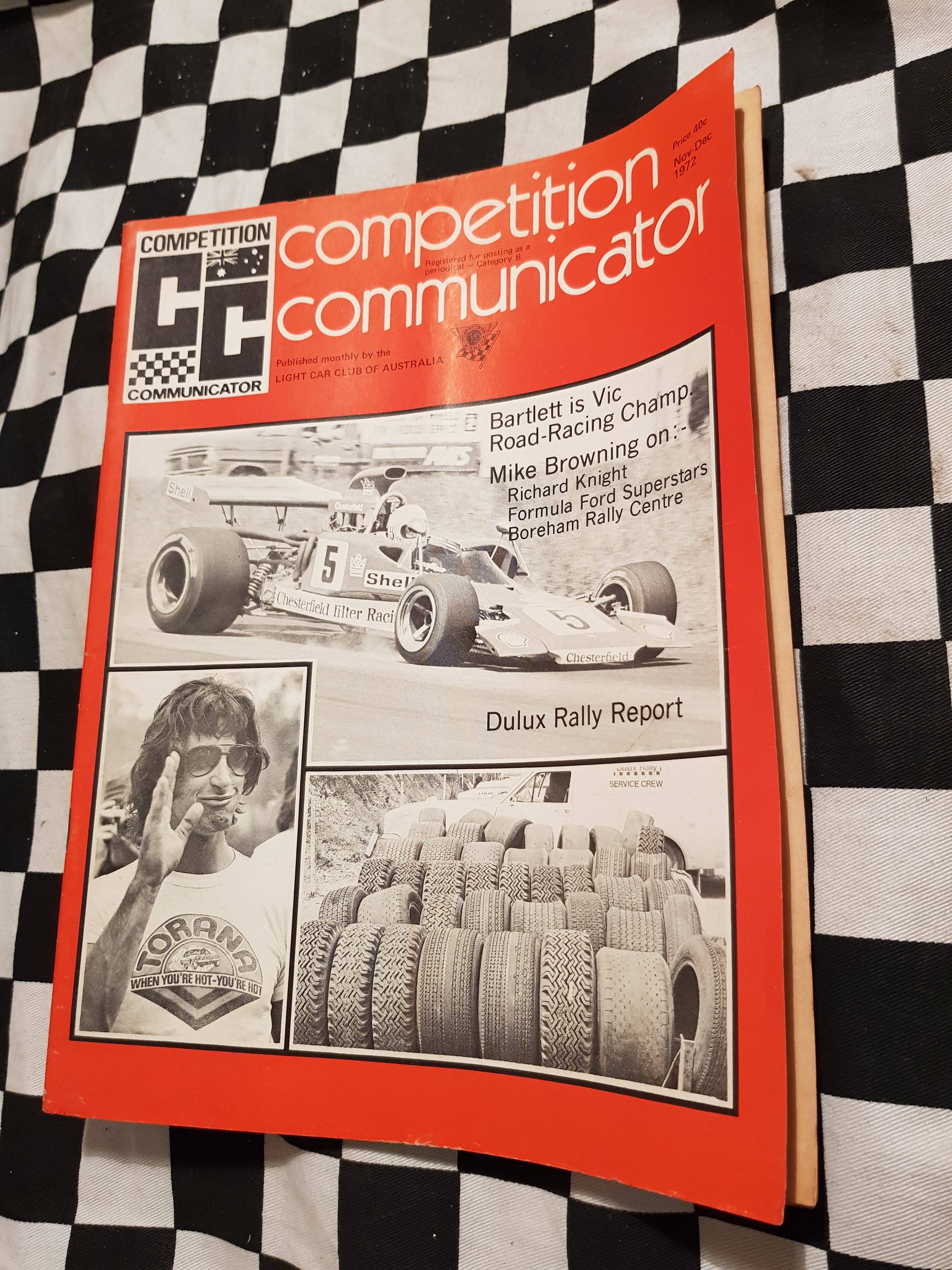 Competition Communicator Vol 1 #3 Nov Dec 1972 race programme