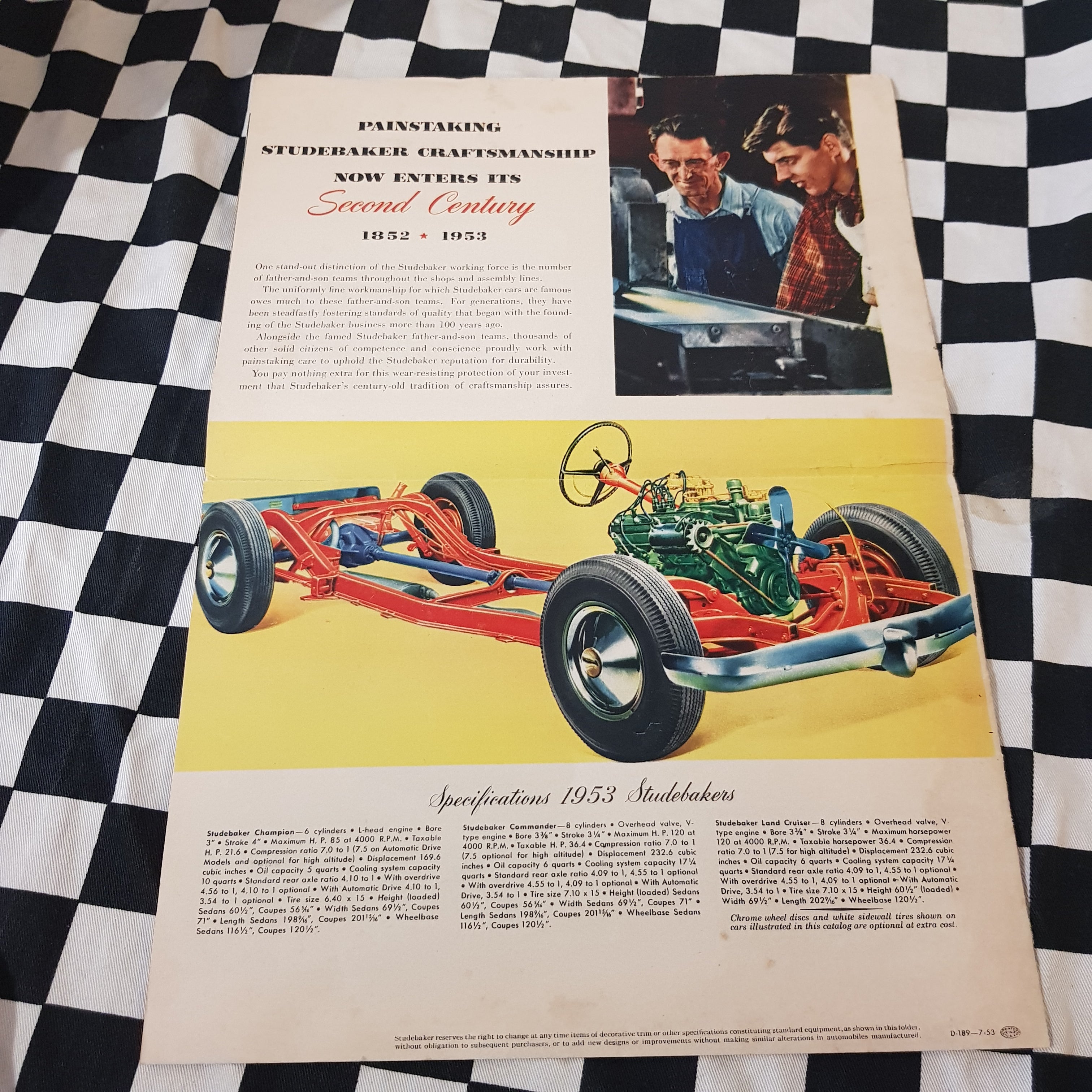 Original Full Colour 1953 Studebaker Sales Brochure