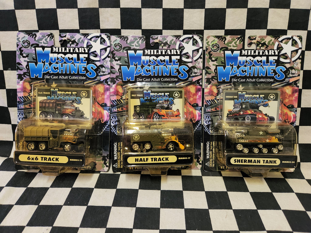 Military Muscle Machines Blown Sherman Tank 6x6 Track Half Track