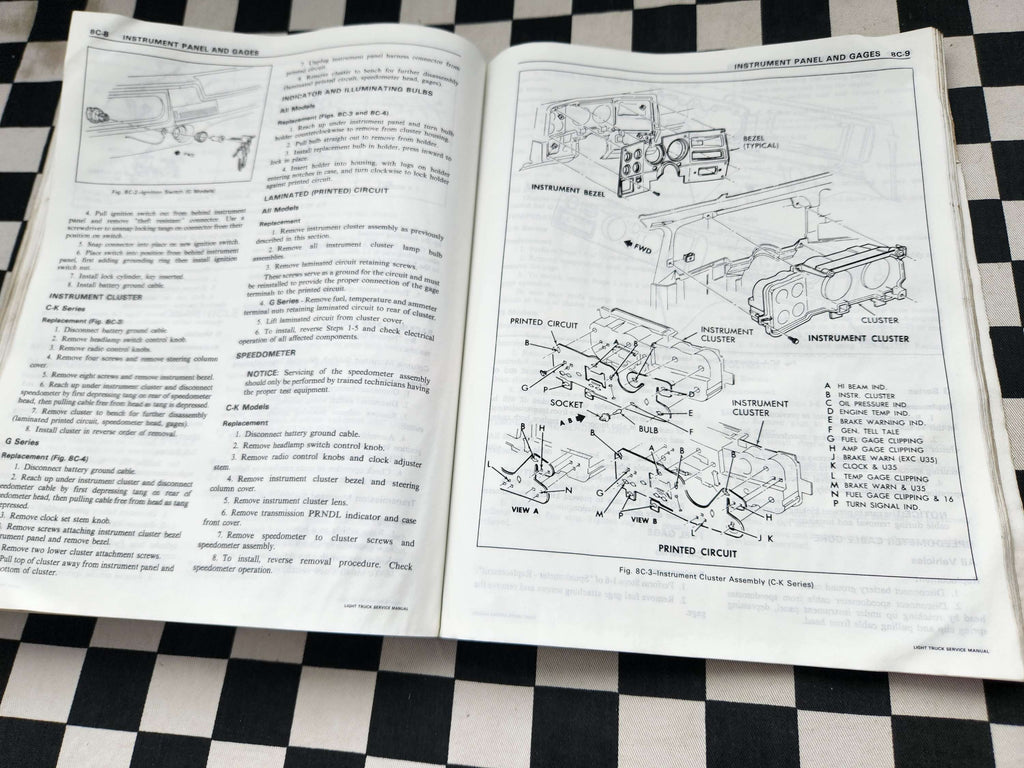 Chevrolet 1980 C20 / C30 Light Duty Truck Factory Workshop Manual