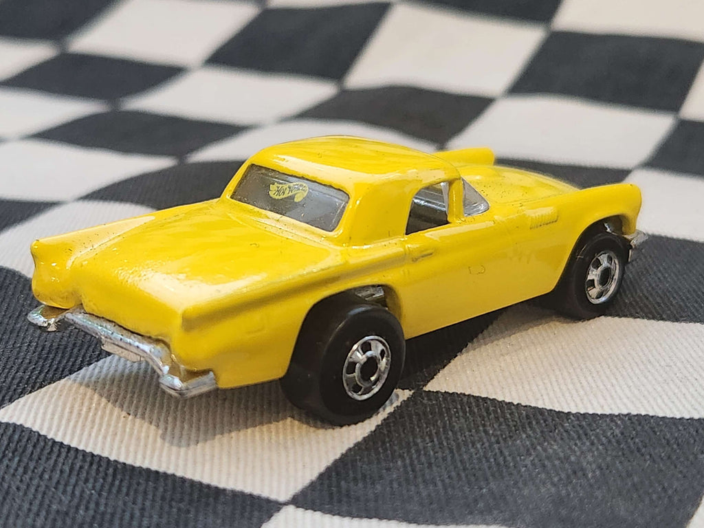 Vintage Loose Hot Wheels Blackwall 57 T-Bird Yellow Nice!
