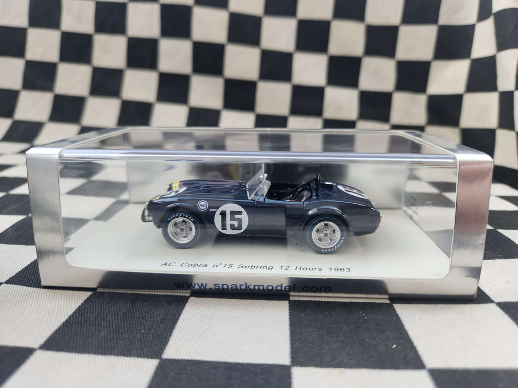Spark 1:43 AC. Cobra n15 Sebring 12 Hours 1963 Dark Blue