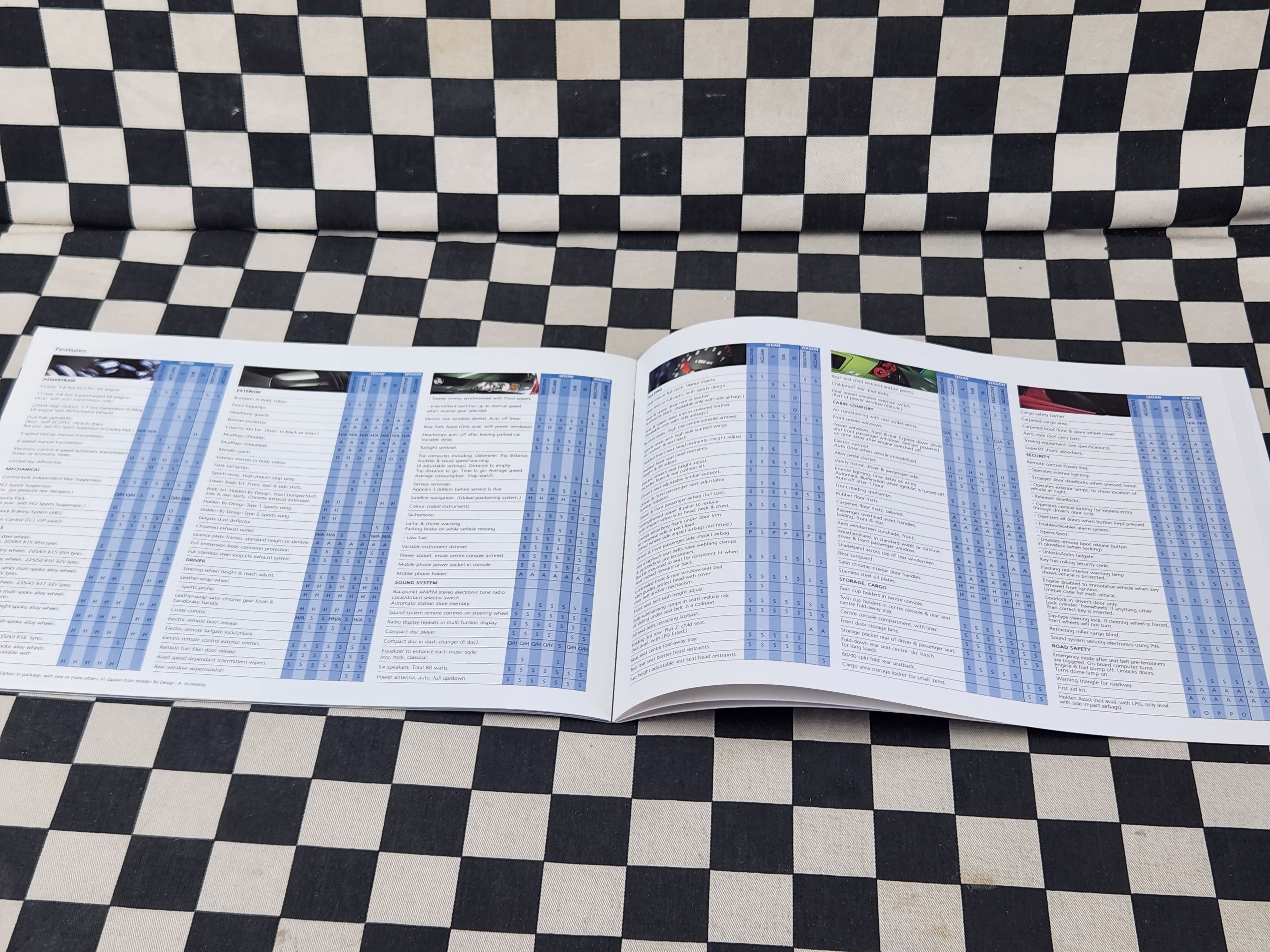 VY Holden Commodore Executive Acclaim SV6 SV8 SS Sales Brochure