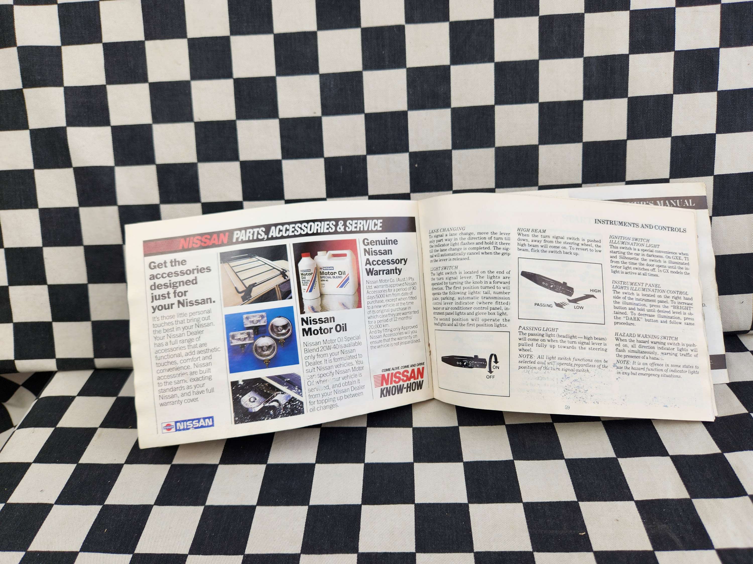 Nissan Skyline R31 Series Owner's Manual HTF