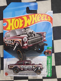 Hot Wheels 2024 Reverse Rake 55 Chevy Gasser Maroon