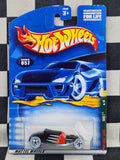 Hot Wheels 2001 Rat Rods Track T Hot Rod Whitewalls Flat Black