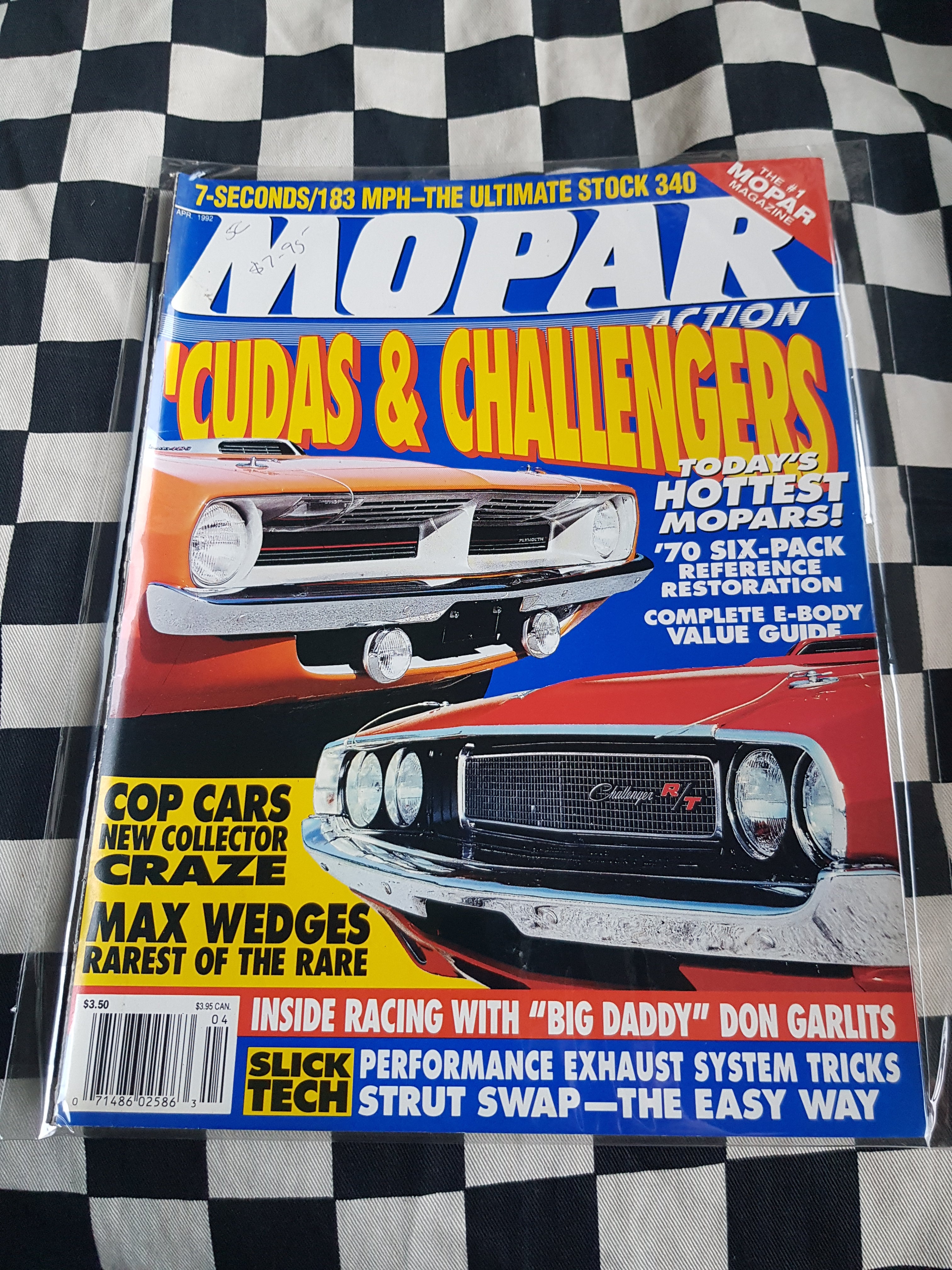Mopar Action Magazine 4/92 Dodge Hemi Plymouth Gtx Valiant Cuda Charger