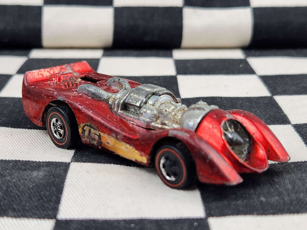Hot Wheels Redline Jet Threat Spectraflame Red Hong Kong