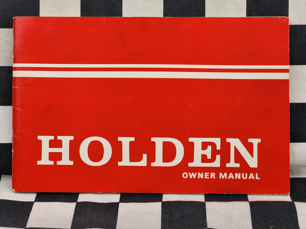Original Holden HQ Series Owner Manual VGC