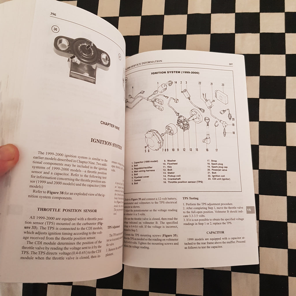 Clymer Kawasaki KX125 1992- 2000 Workshop Manual