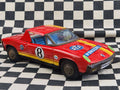 Vintage Tin Porsche 914 Friction Car ASAHI Made in Korea Aprox 1/18