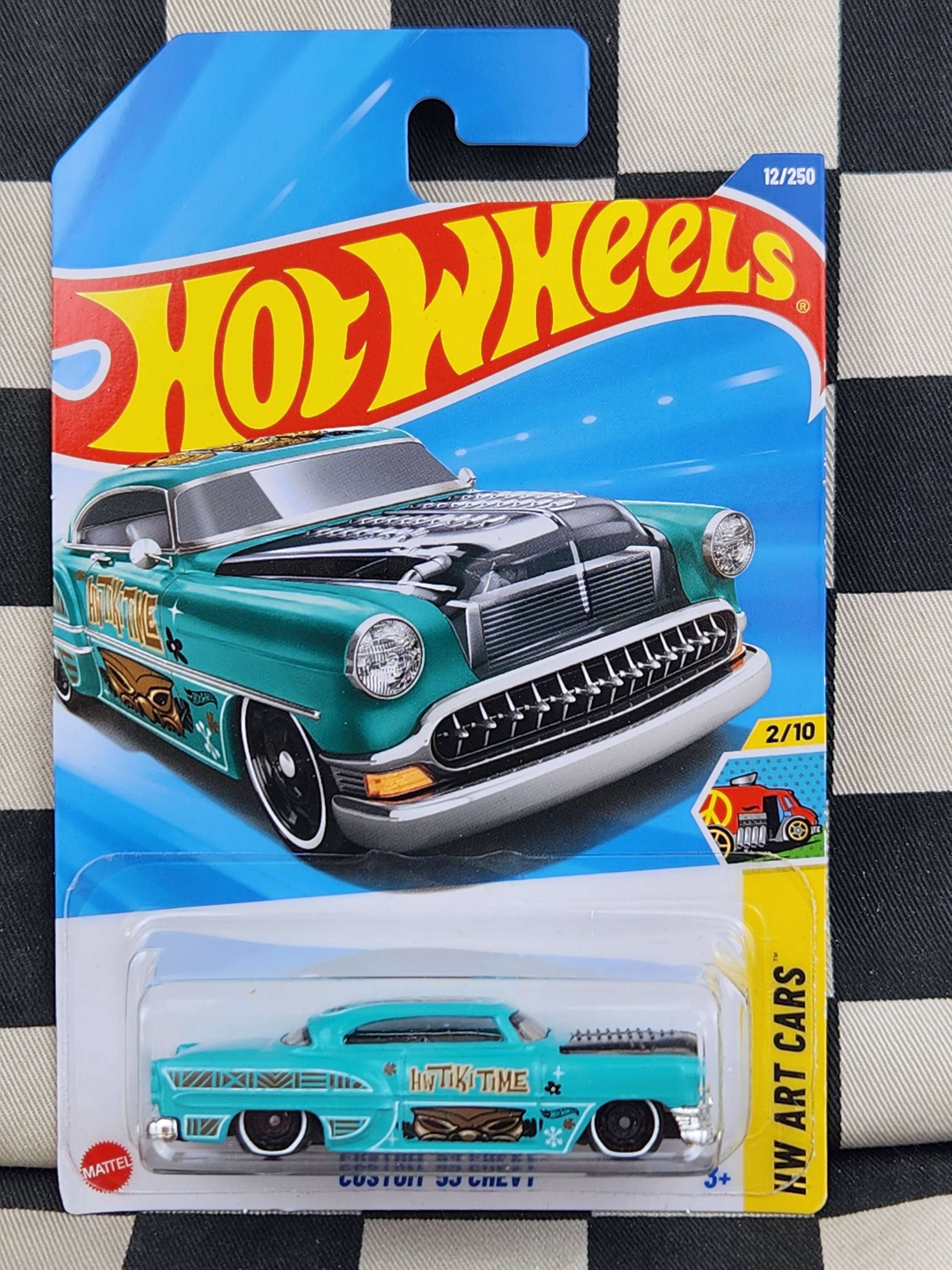 Hot Wheels 2025 Art Cars TIKI TIME Custom 53 Chevy Aqua