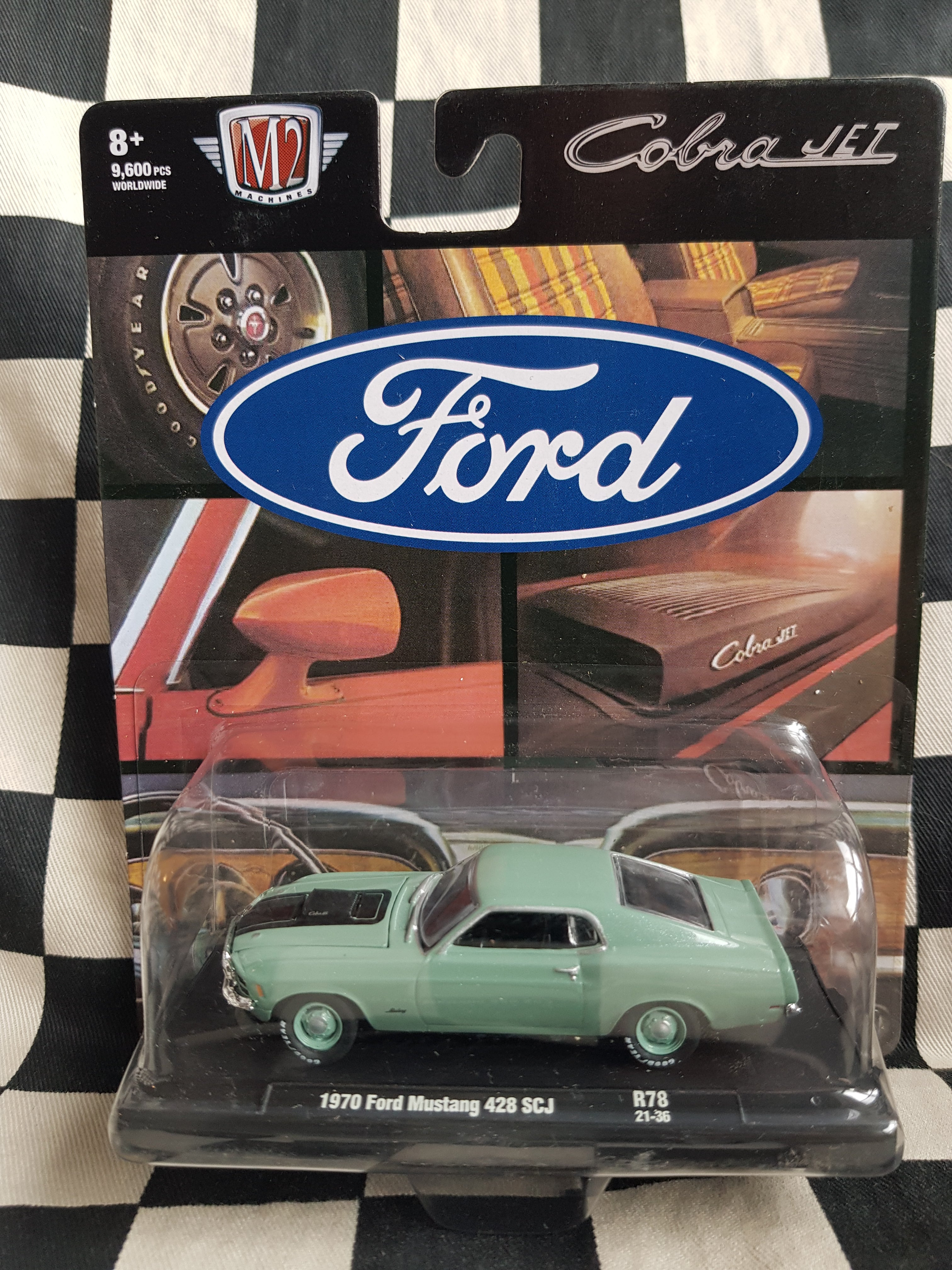 M2 Carded 1970 Ford Mustang 428 Scj Cobra Jet