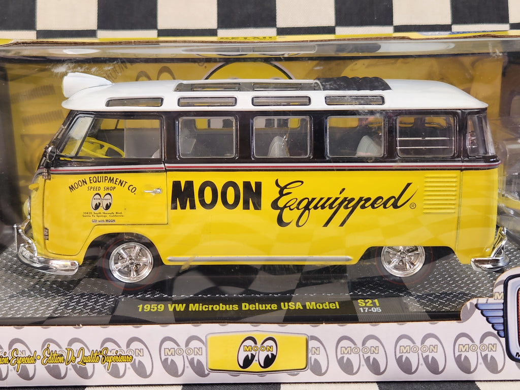 M2 Machines 1:24 Walmart Exclusive Mooneyes 1959 VW Microbus Deluxe USA Model