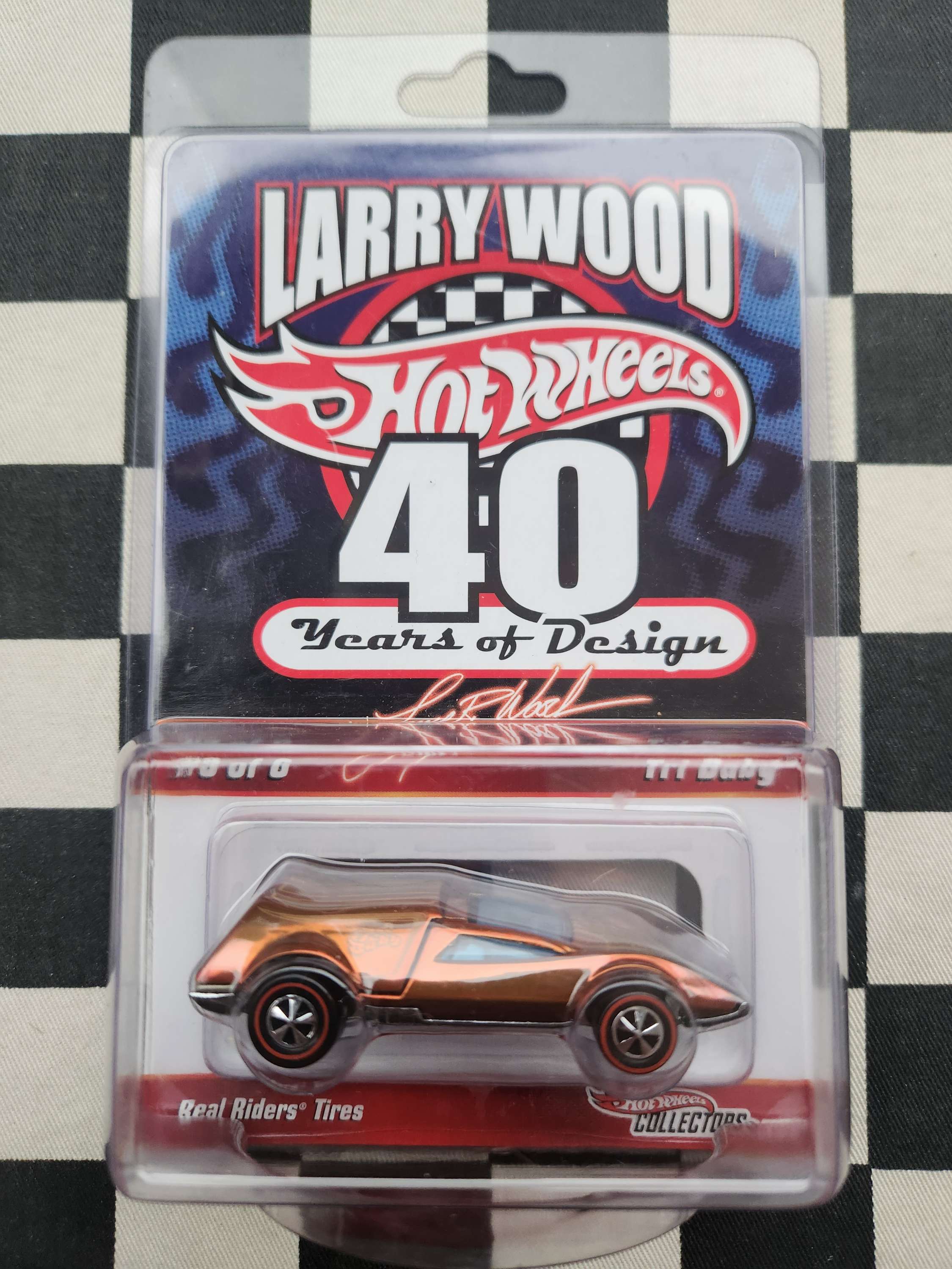 Hot Wheels Larry Wood 40 Years of Design Tri Baby Redline Real Riders