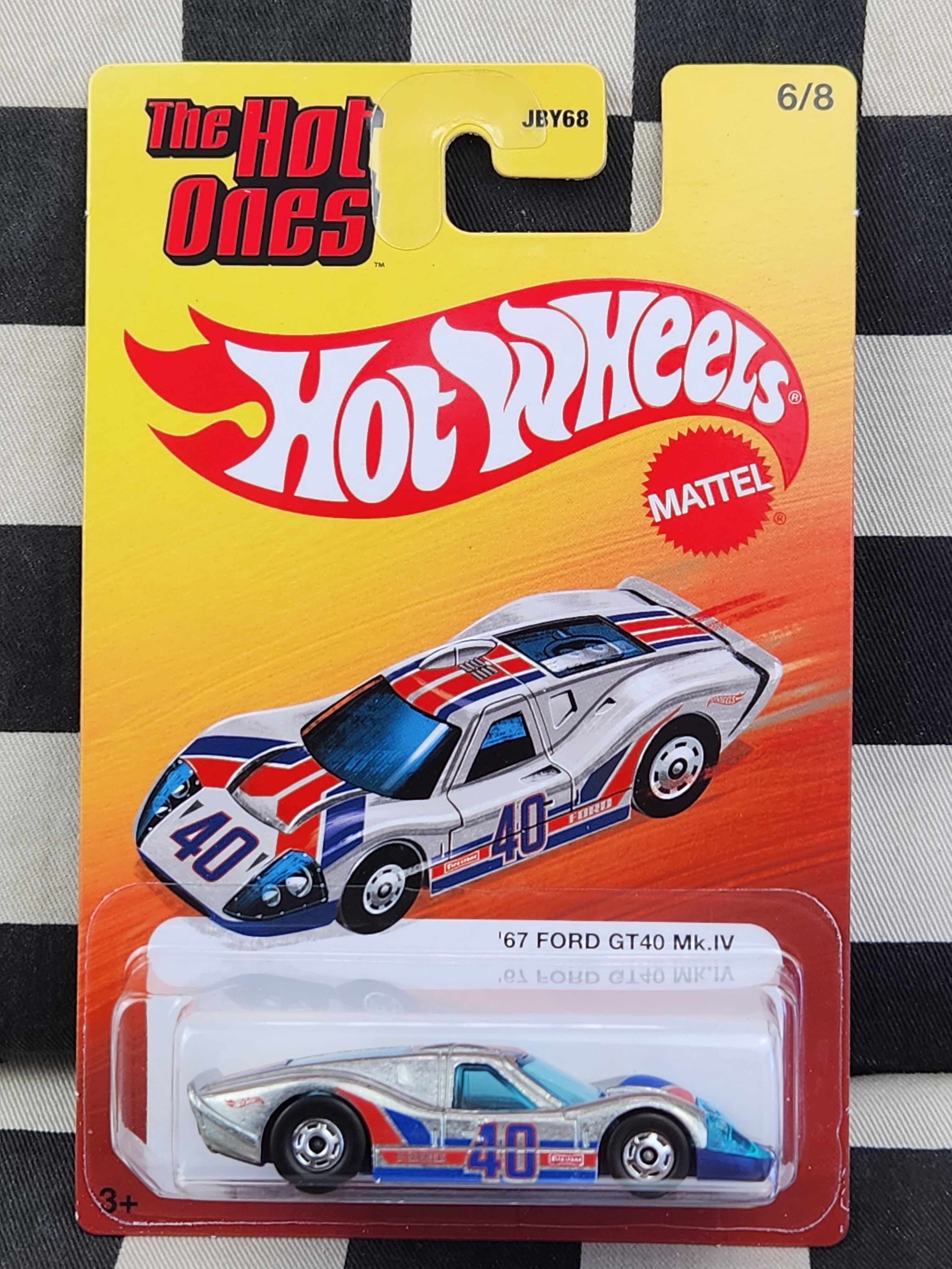 Hot Wheels The Hot Ones 67 Ford GT40 Mk IV Silver