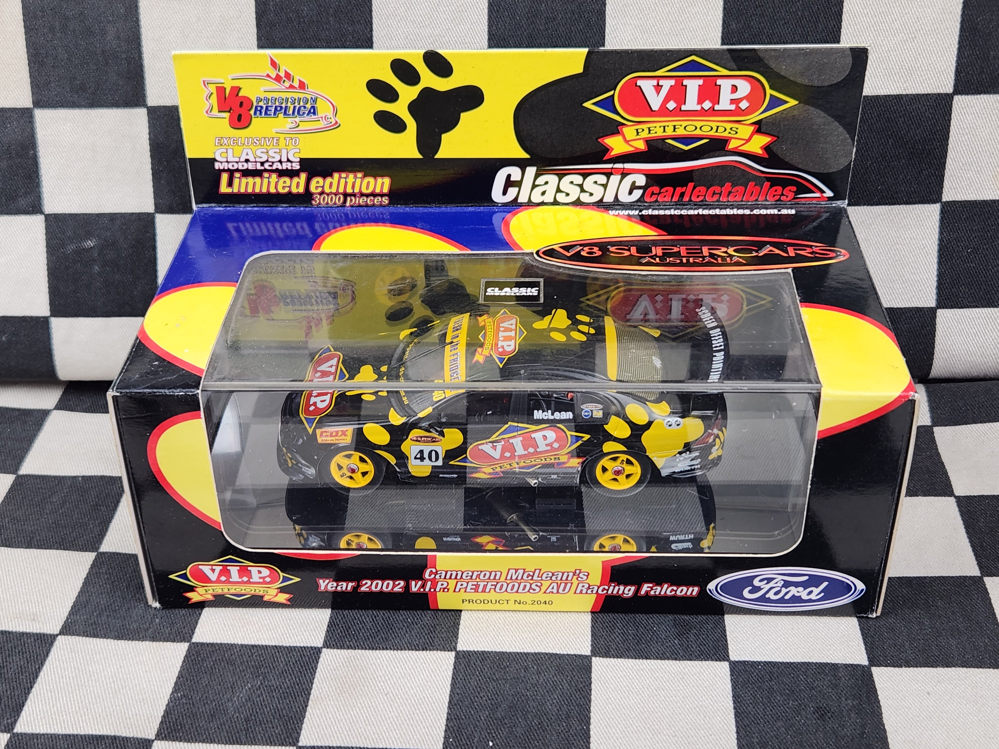 Classic Carlectables 1:43 V8 Supercar Cameron Mclean 2002 Ford AU Falcon