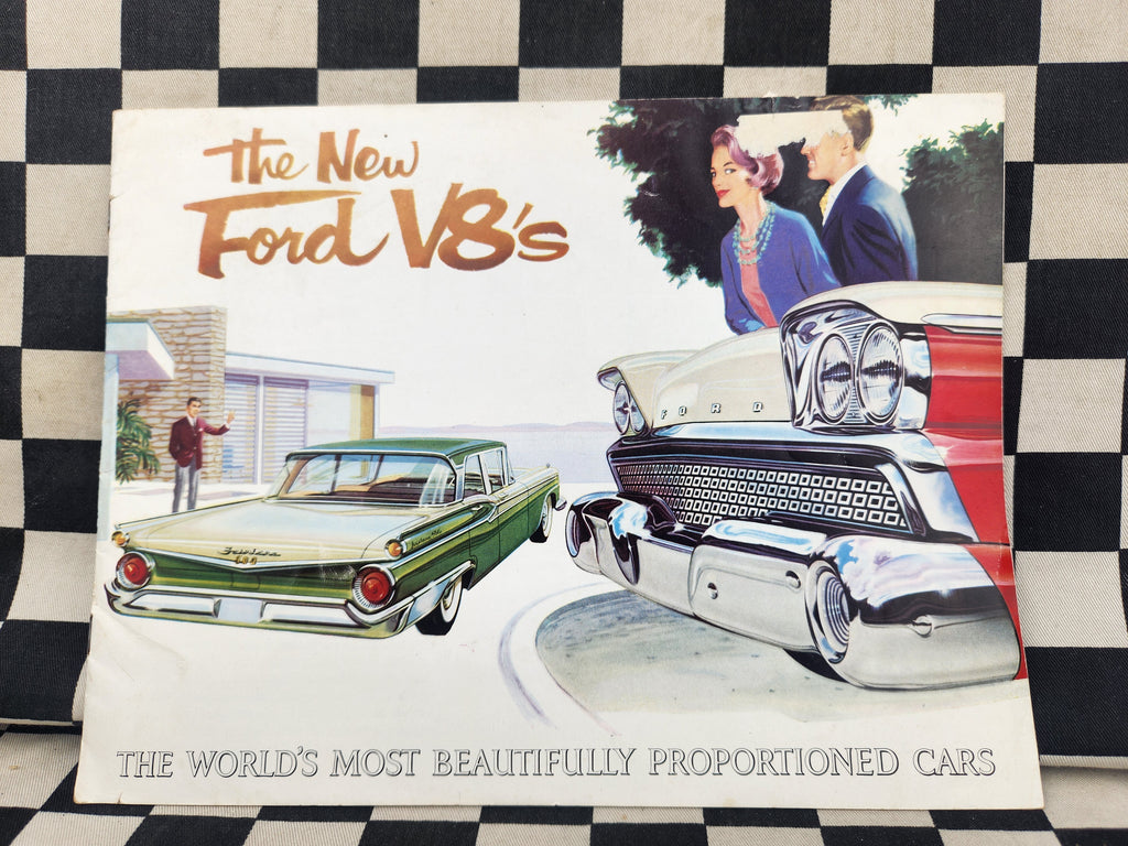 Genuine 1960 Tank Ford Fairlane Ranch Wagon Australian Sales Brochure