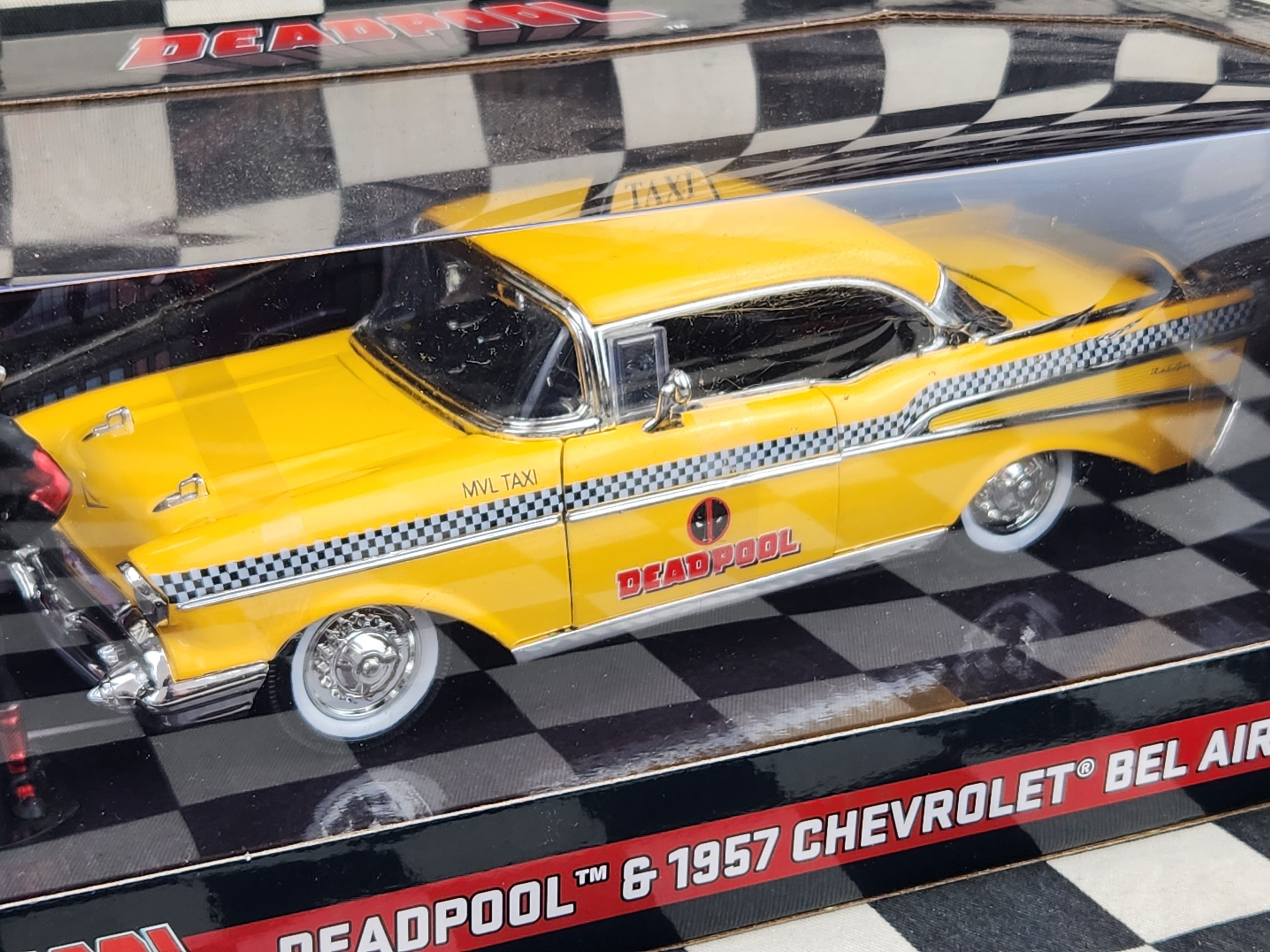 Jada 1:24 Deadpool 1957 Chevrolet Bel Air Taxi