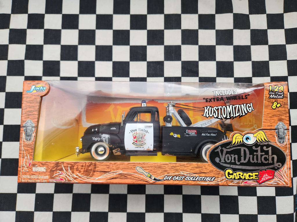 Jada 1/24 Von Dutch Garage 53 Chevy Wrecker Tow Truck