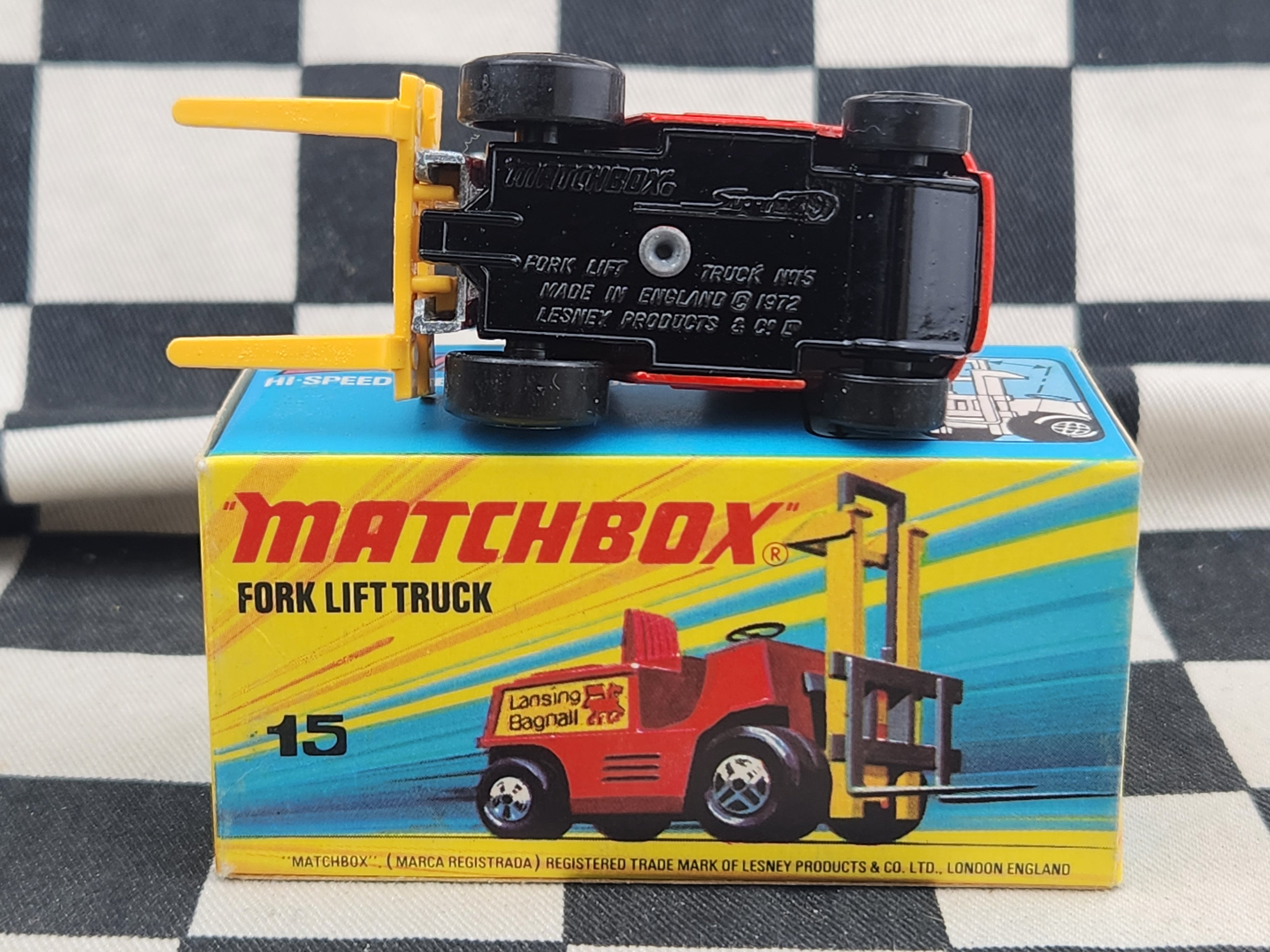 Vintage 1978 Matchbox Fork Lift Truck in Original Box