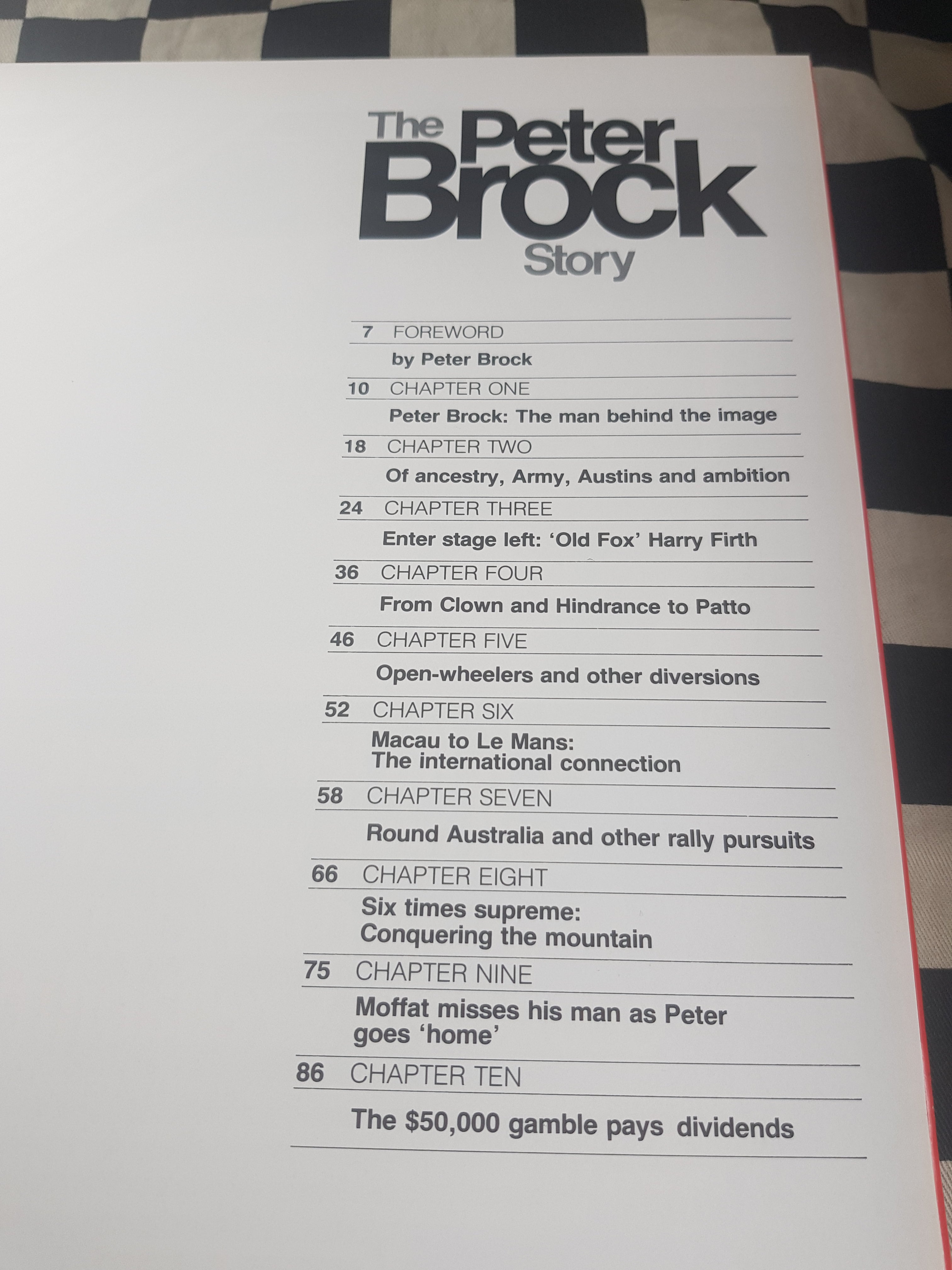 The Peter Brock Story 1983 Book Torana HDT Commodore Bathurst
