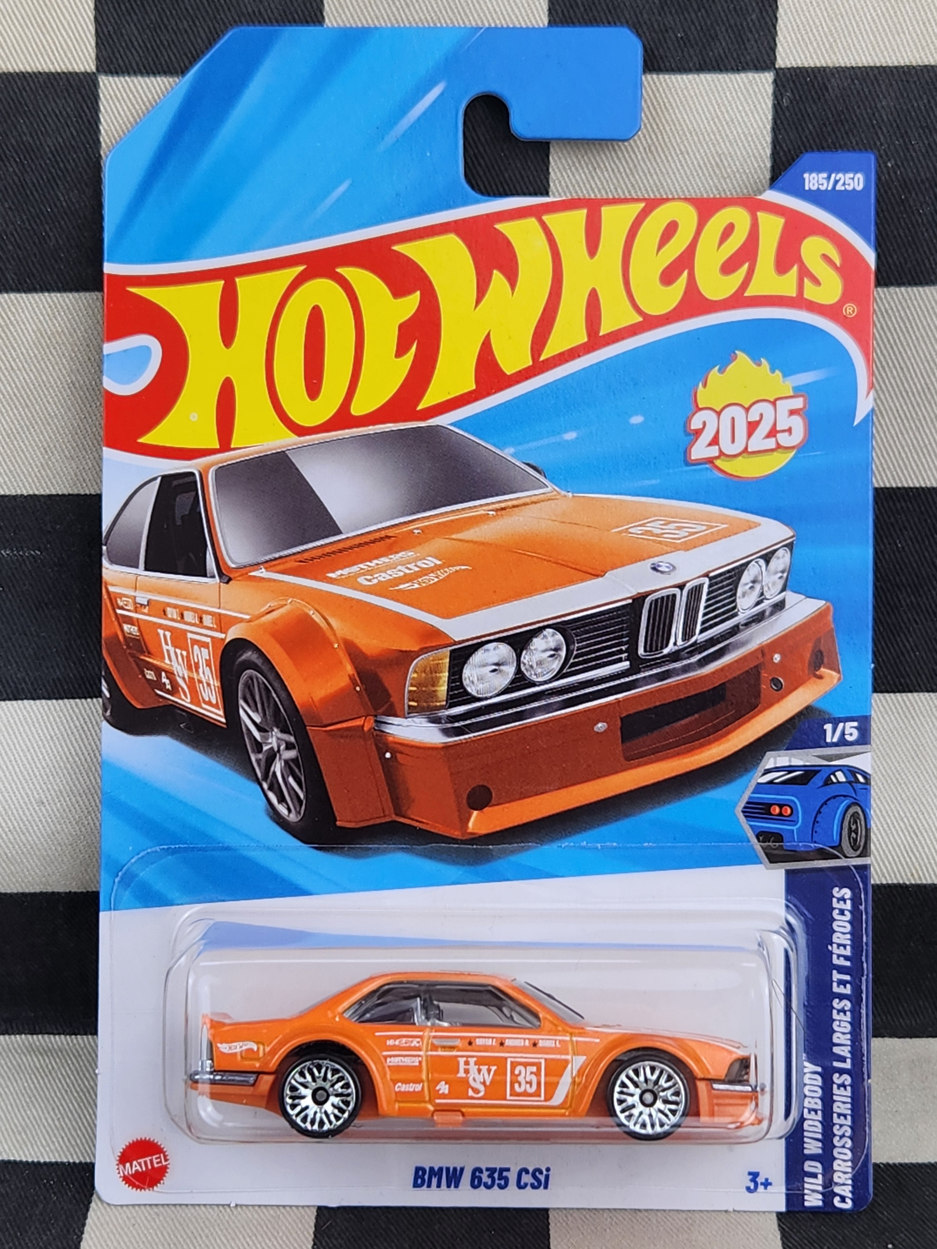 Hot Wheels 2025 Wild Widebody BMW 635 CSi Orange