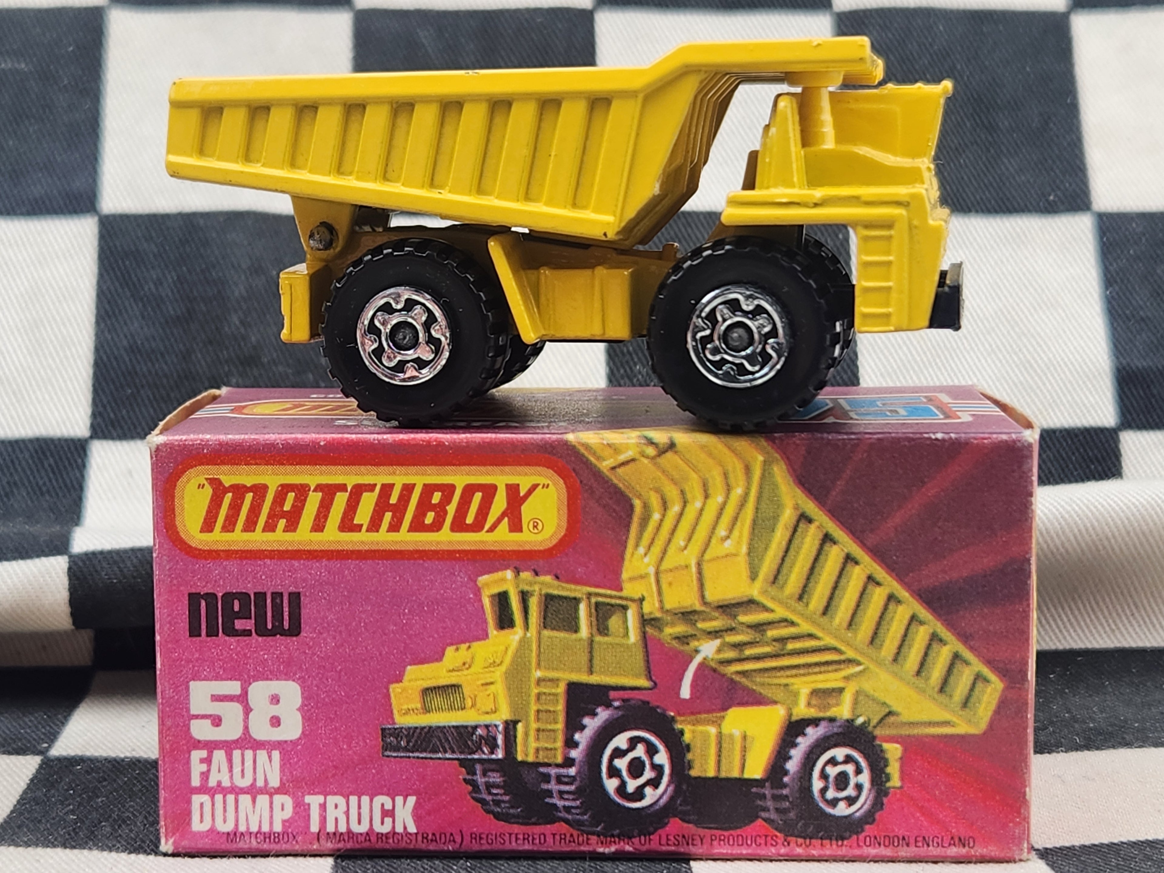 Vintage 1978 Matchbox Faun Dump Truck in Original Box