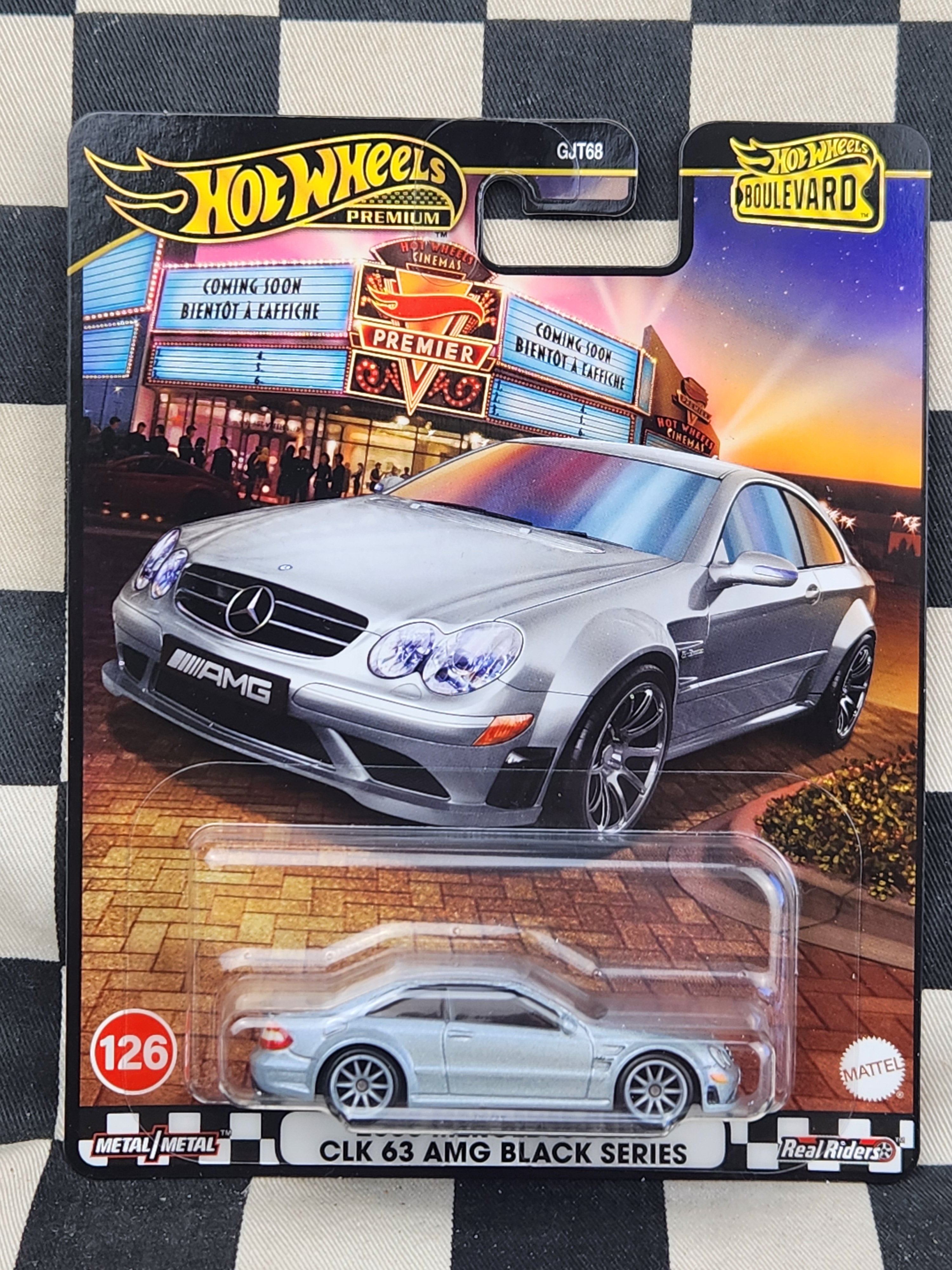 Hot Wheels Premium Boulevard #126 2008 Mercedes Benz CLK 63 AMG Black Series
