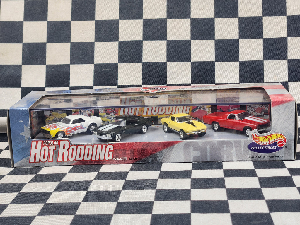 Hot Wheels Collectibles Popular Hot Rodding Box Set Camaro Corvette El Camino