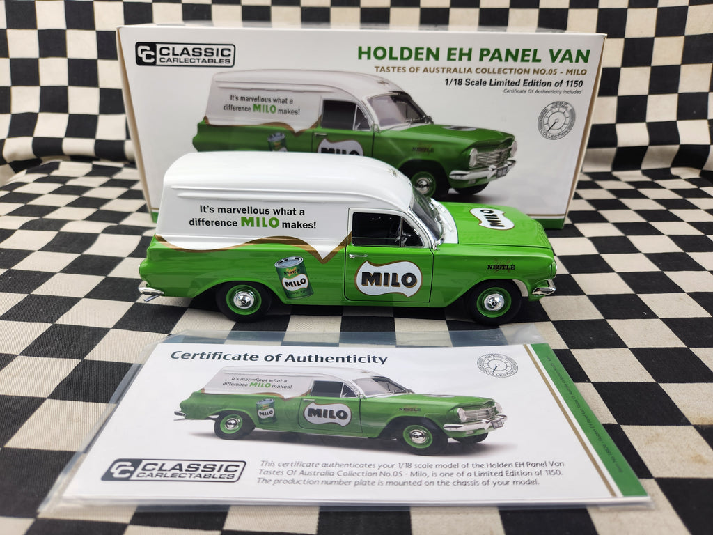 Classic Carlectables 1:18 Holden EH Panel Van Milo