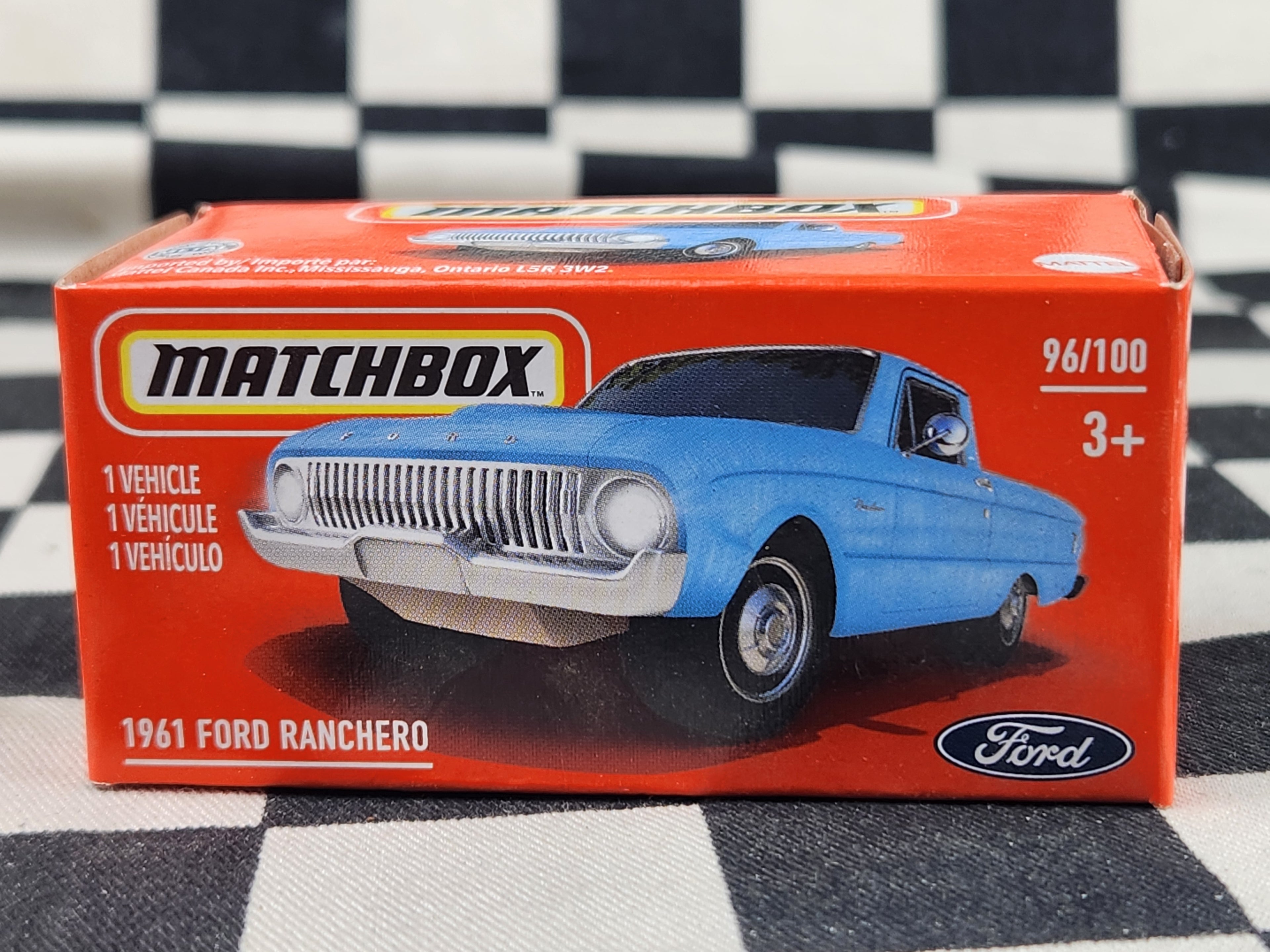 Matchbox Power Grab 1961 Ford Ranchero (Early Falcon Ute) Blue