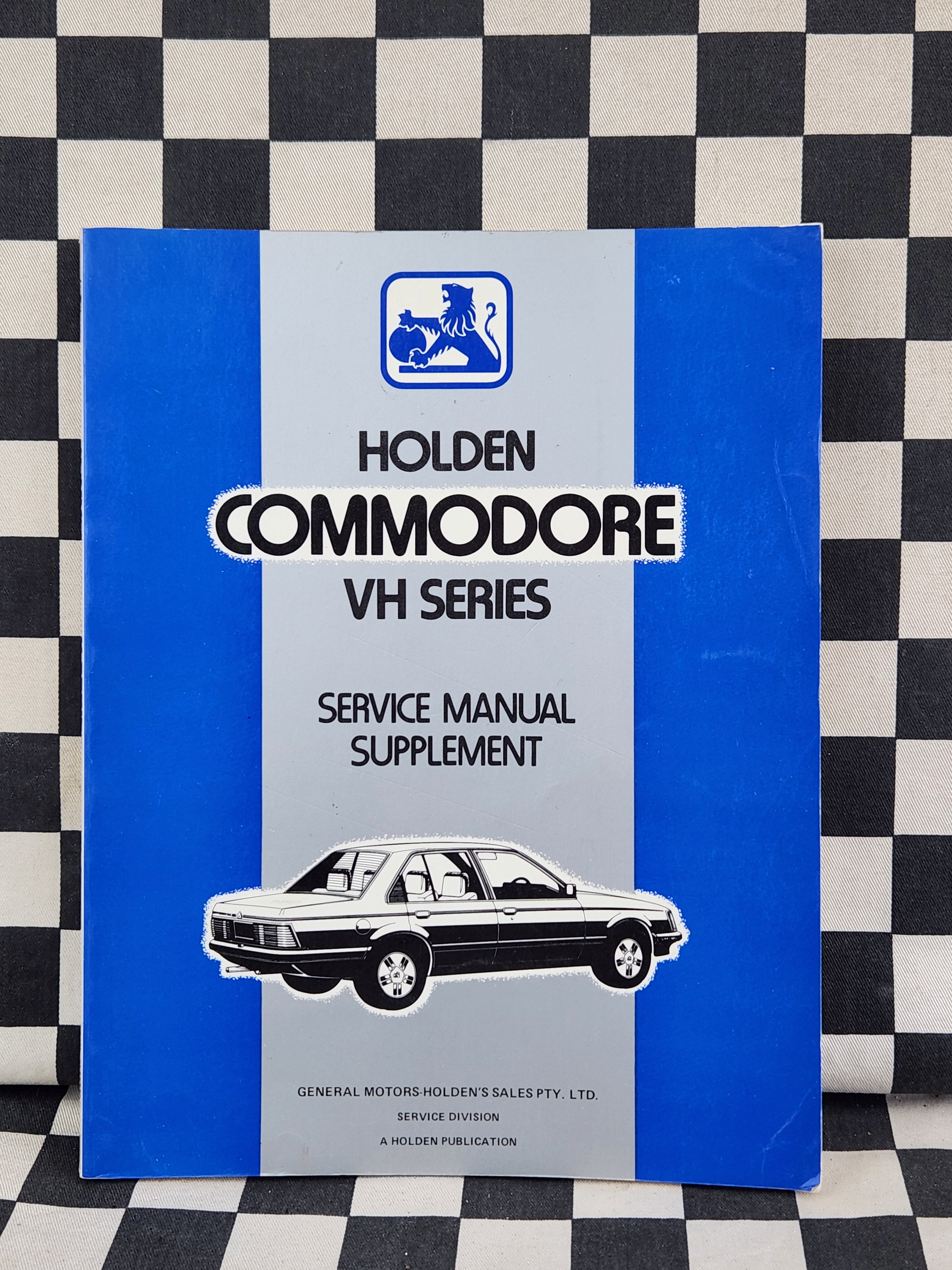 Genuine Holden VH Commodore Workshop Manual Supplement