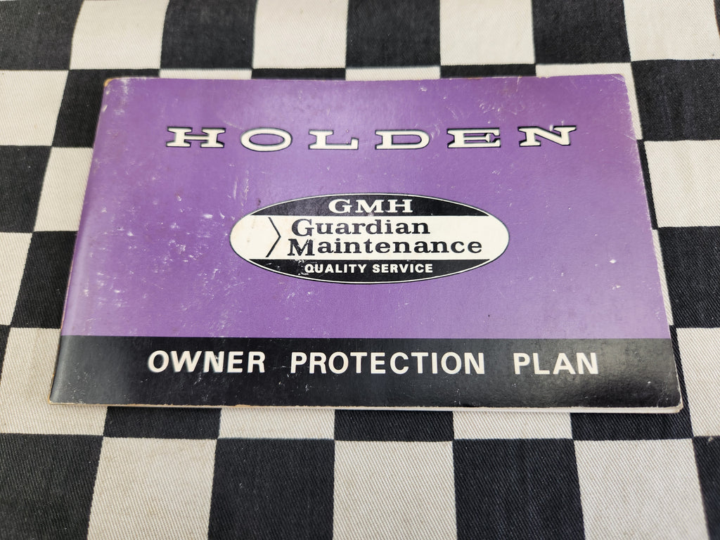 Holden HG Original Owners Protection Plan Service Book