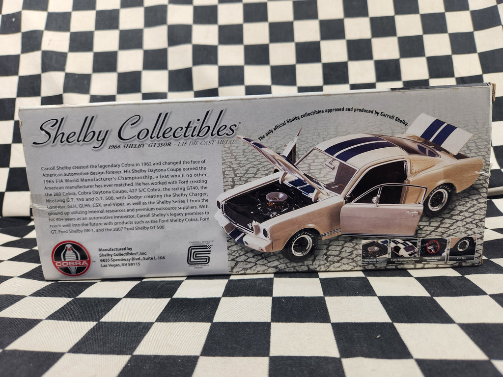 Shelby Collectables 1:18 1966 Shelby Mustang GT350R Die Cast Model