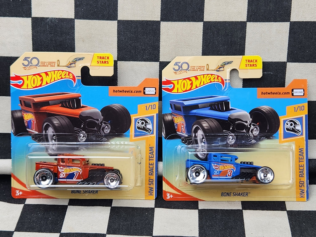 Hot Wheels 2018 50th Race Team Bone Shaker Your Choice of
