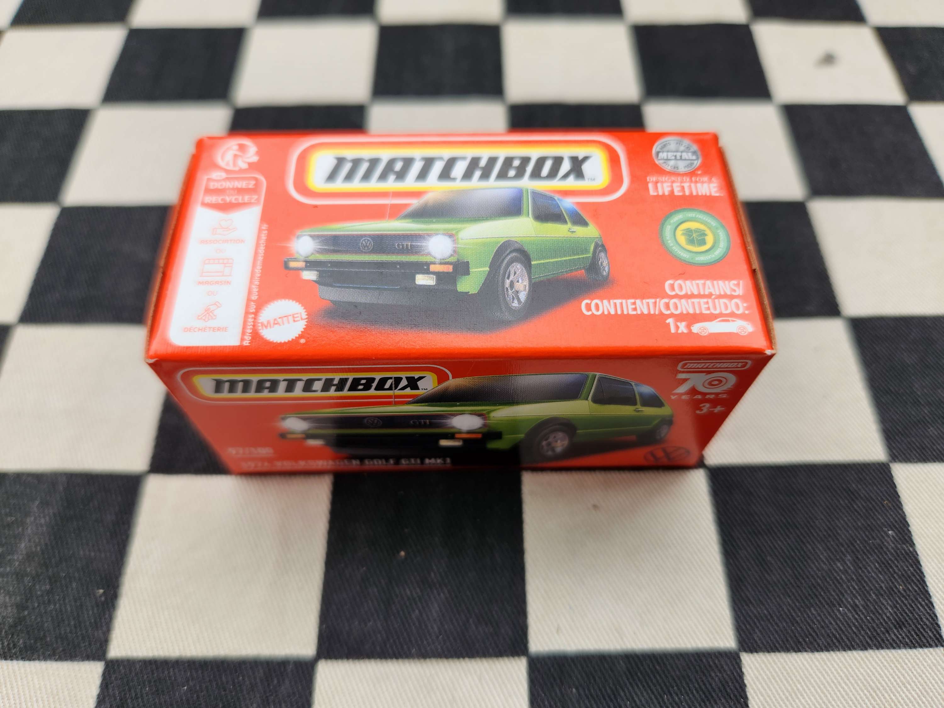 Matchbox Powergrab 1976 Volkswagen Golf GTI Mk1 Green