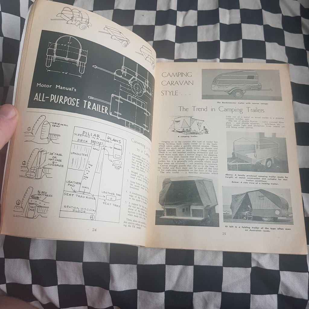 1966 Keith Winser's Book of Plans Lightweight Caravans Trailers & Boats