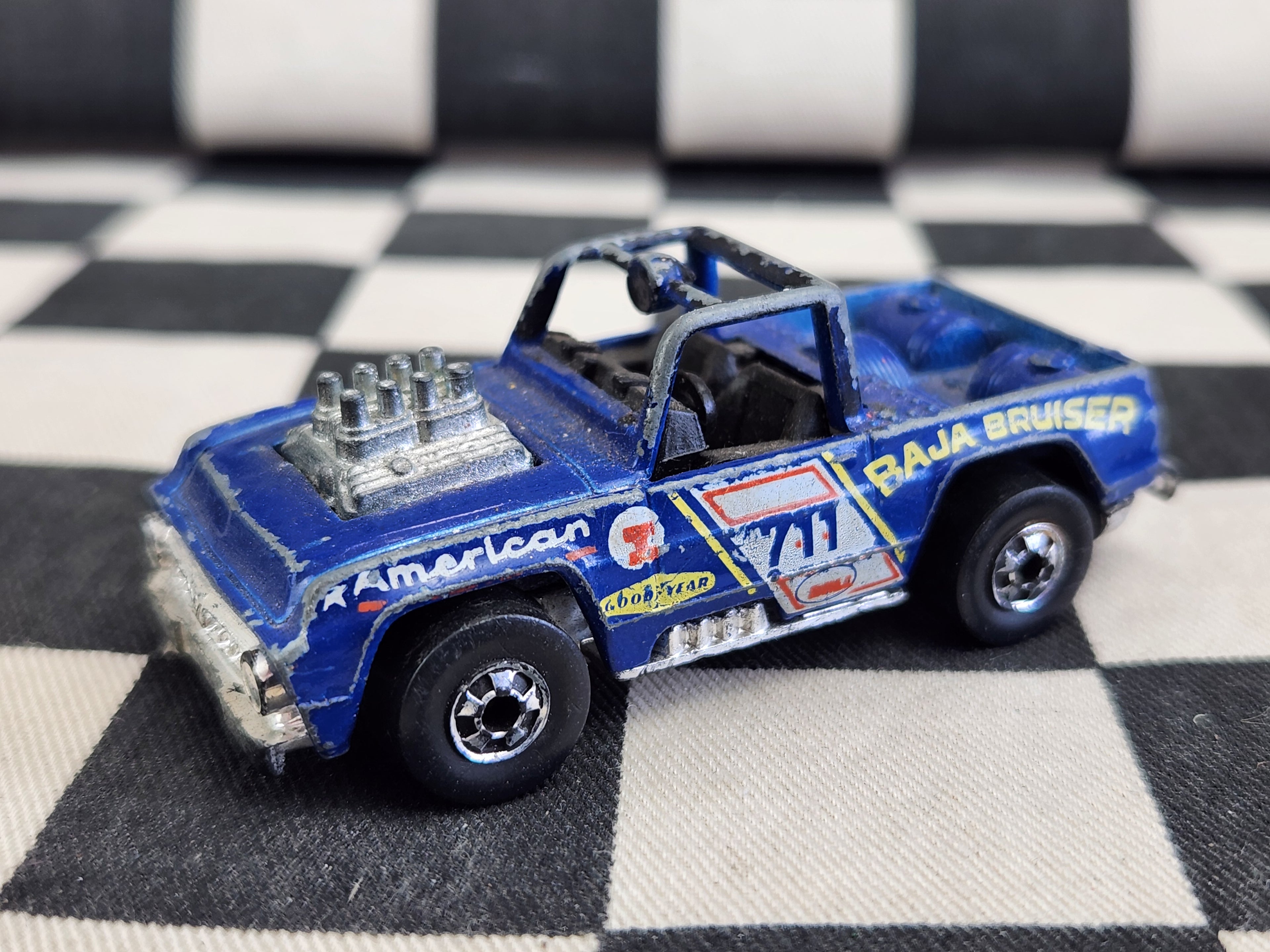 Vintage Loose Hot Wheels Black Wall Baja Bruiser
