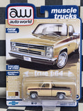 Auto World Muscle Trucks 1985 Chevy Silverado C10 Fleetside Tan/Brown