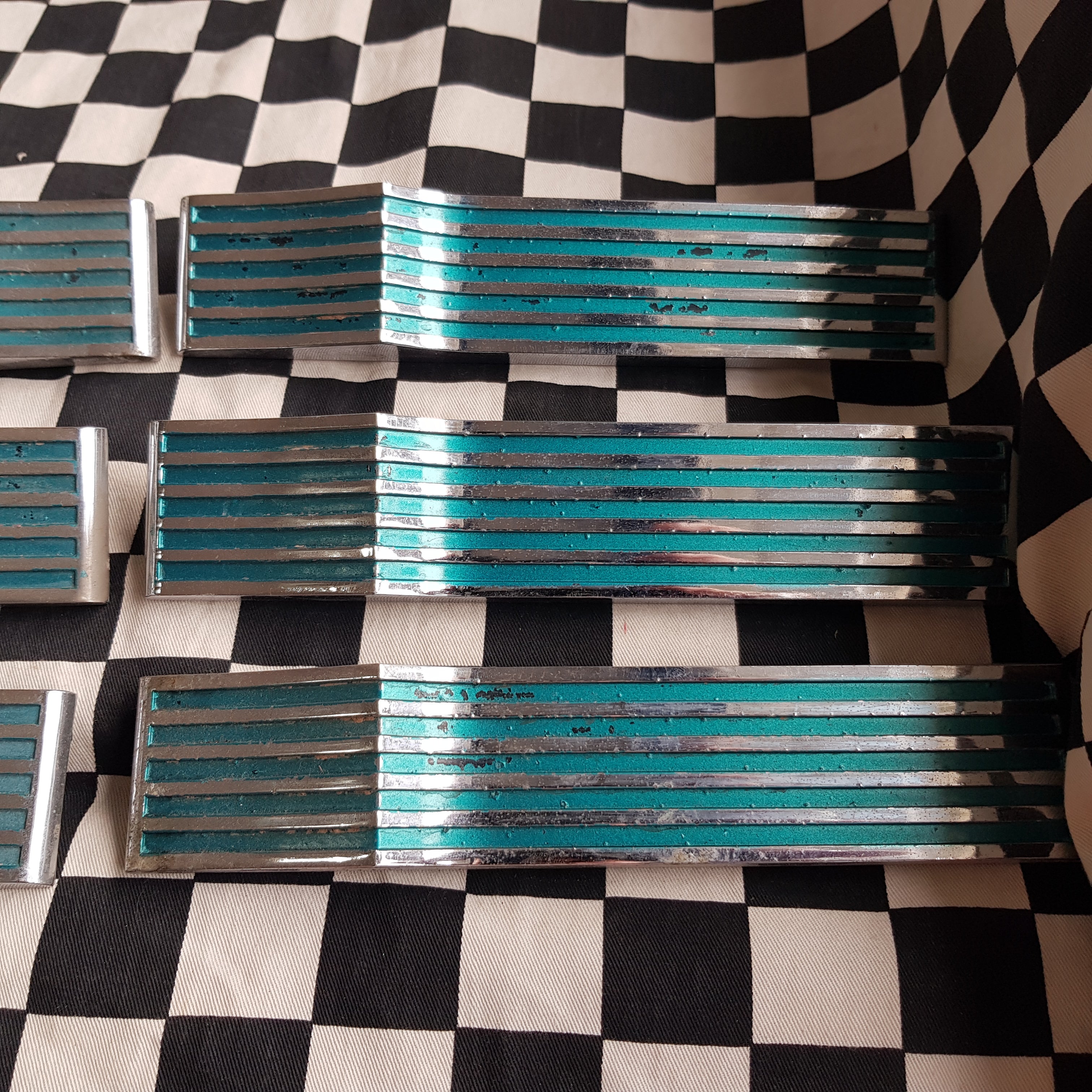 1962 Ford Thunderbird Rear Side Spears/Badges Full Set of 6